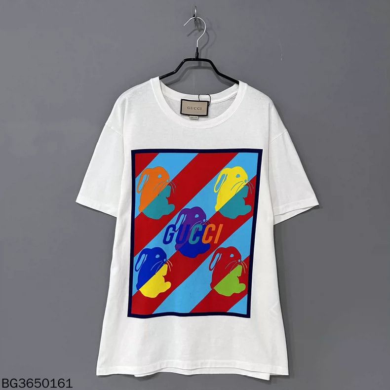Gucci Gucci Rabbit print logo short sleeves Size US M / EU 48-50 / 2 - 1 Thumbnail