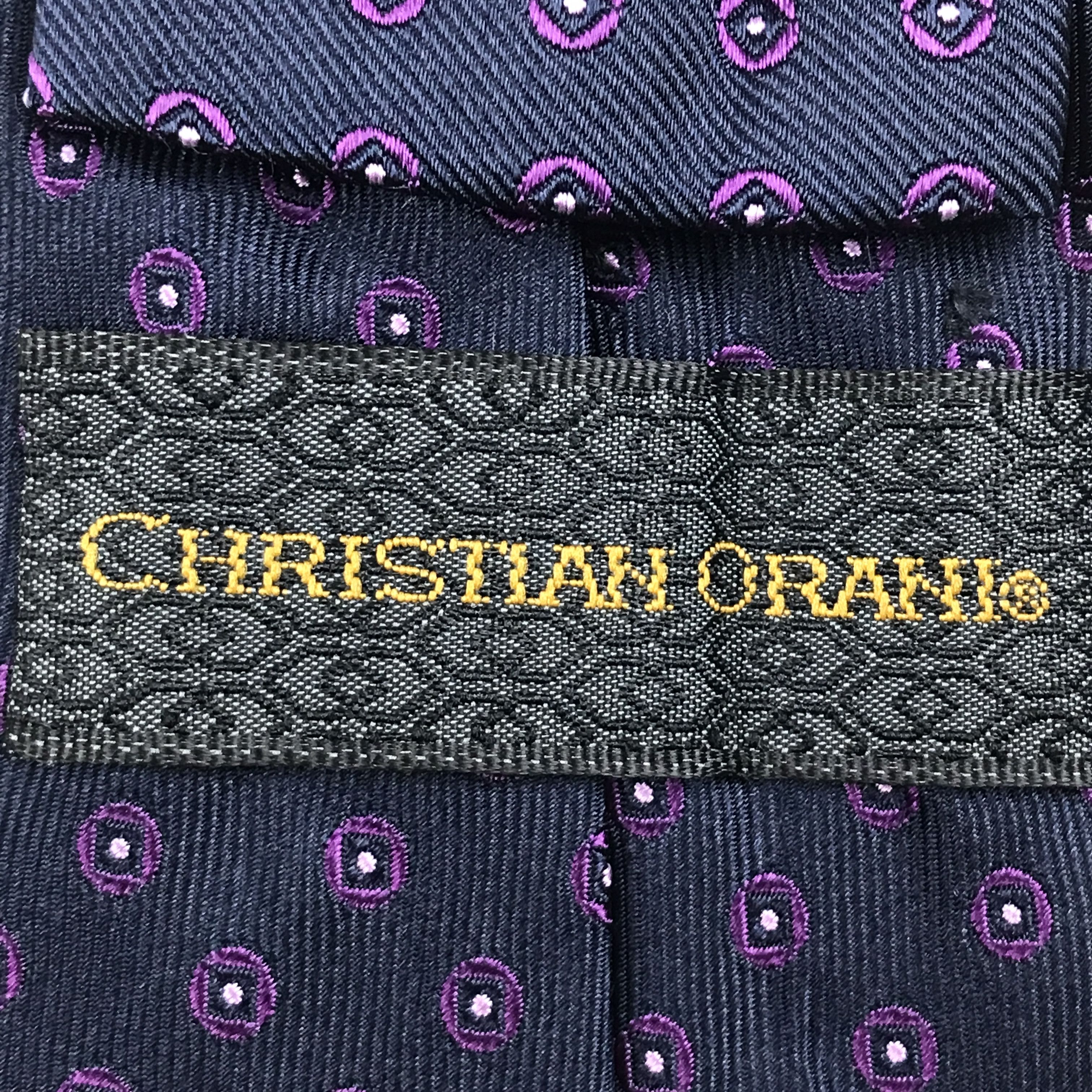 Vintage Vintage Christian Orani Silk Necktie Size ONE SIZE - 6 Thumbnail