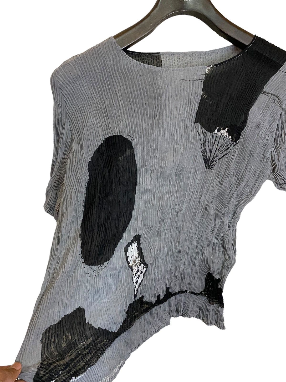 Designer × Issey Miyake Vtg issey miyake pleats please shirt stretch freesize Size M / US 6-8 / IT 42-44 - 3 Thumbnail