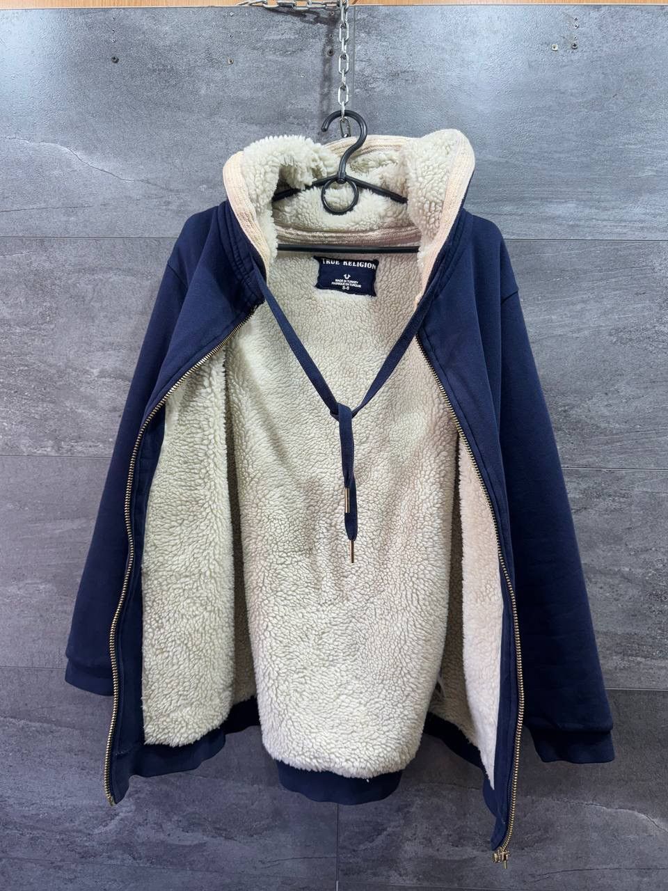 True Religion True Religion Fleece Sherpa Zip Hoodie Womens Jacket Size S / US 4 / IT 40 - 14 Thumbnail
