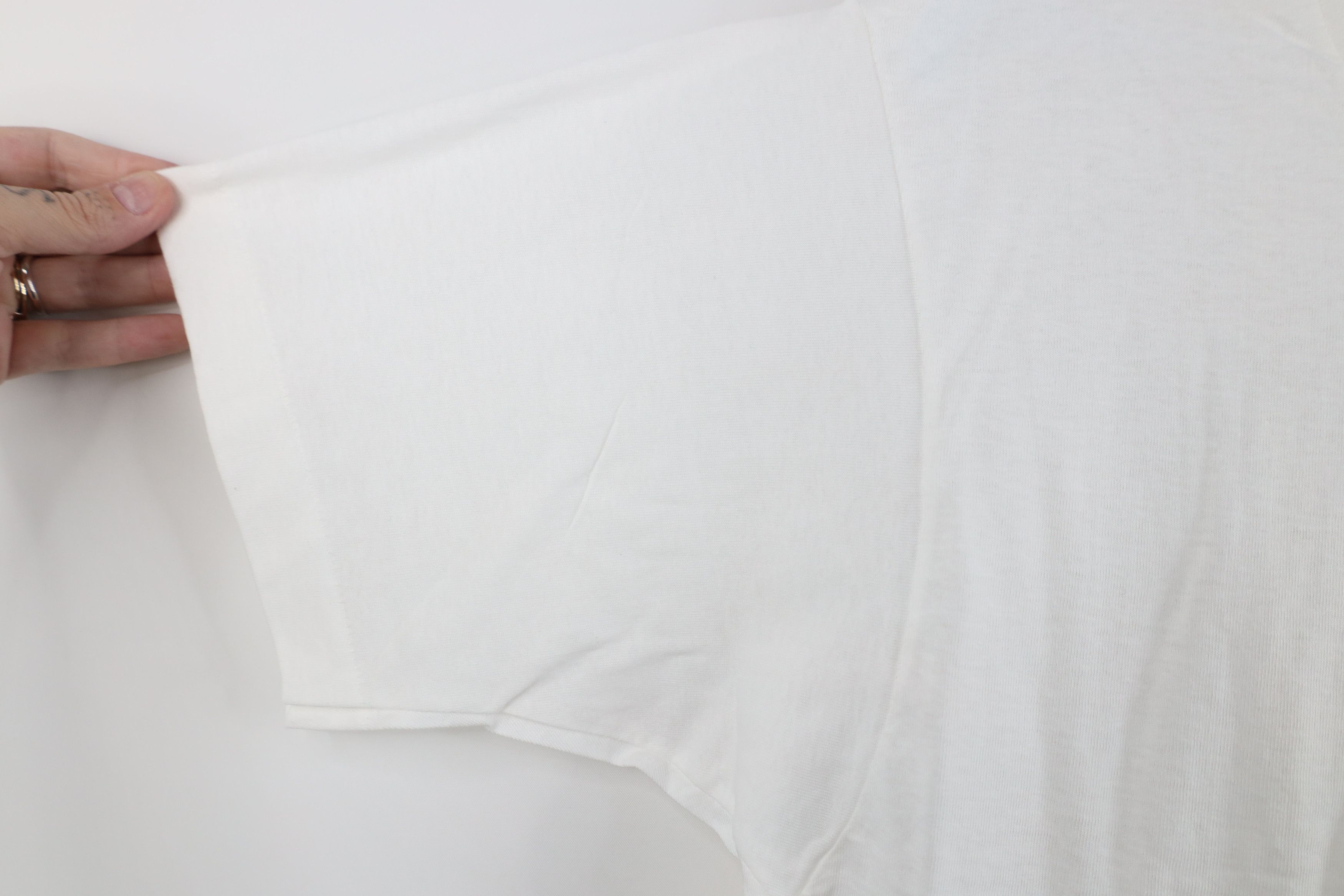 Vintage Deadstock Vintage 90s Streetwear Cotton T-Shirt White USA Size US M / EU 48-50 / 2 - 4 Thumbnail