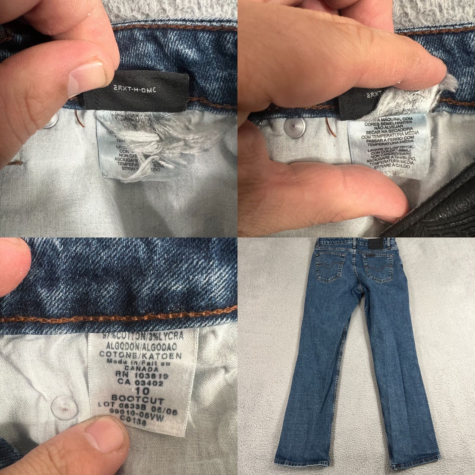 Harley Davidson VINTAGE Harley Davidson Jeans Womens Bootcut 10 Denim Blue 90s Motorcycle Embroidered Reworked Size 32" / US 10 / IT 46 - 8 Thumbnail