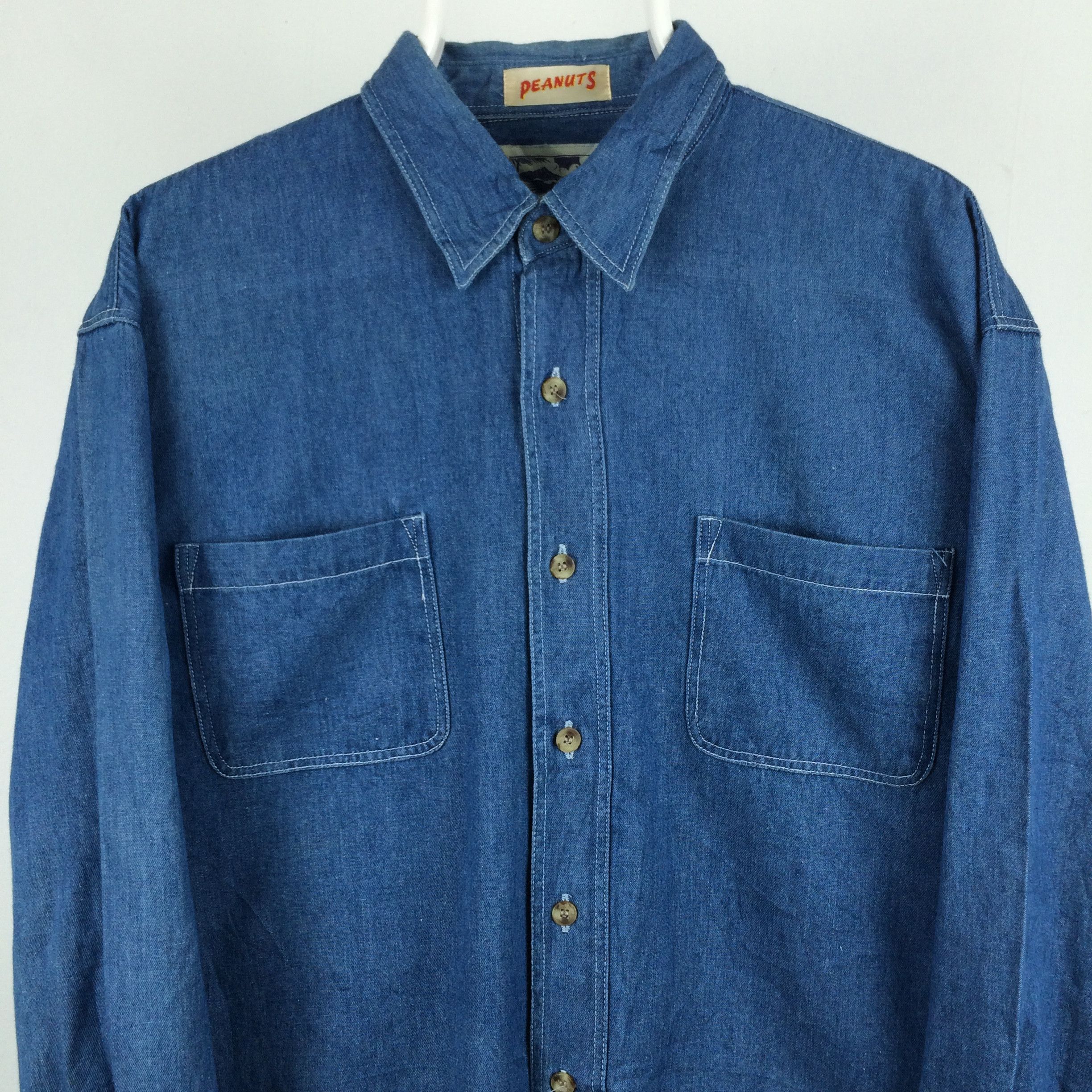Disney × Peanuts h27 peanuts x loco island x baseball teams denim work shirt Size US L / EU 52-54 / 3 - 4 Thumbnail