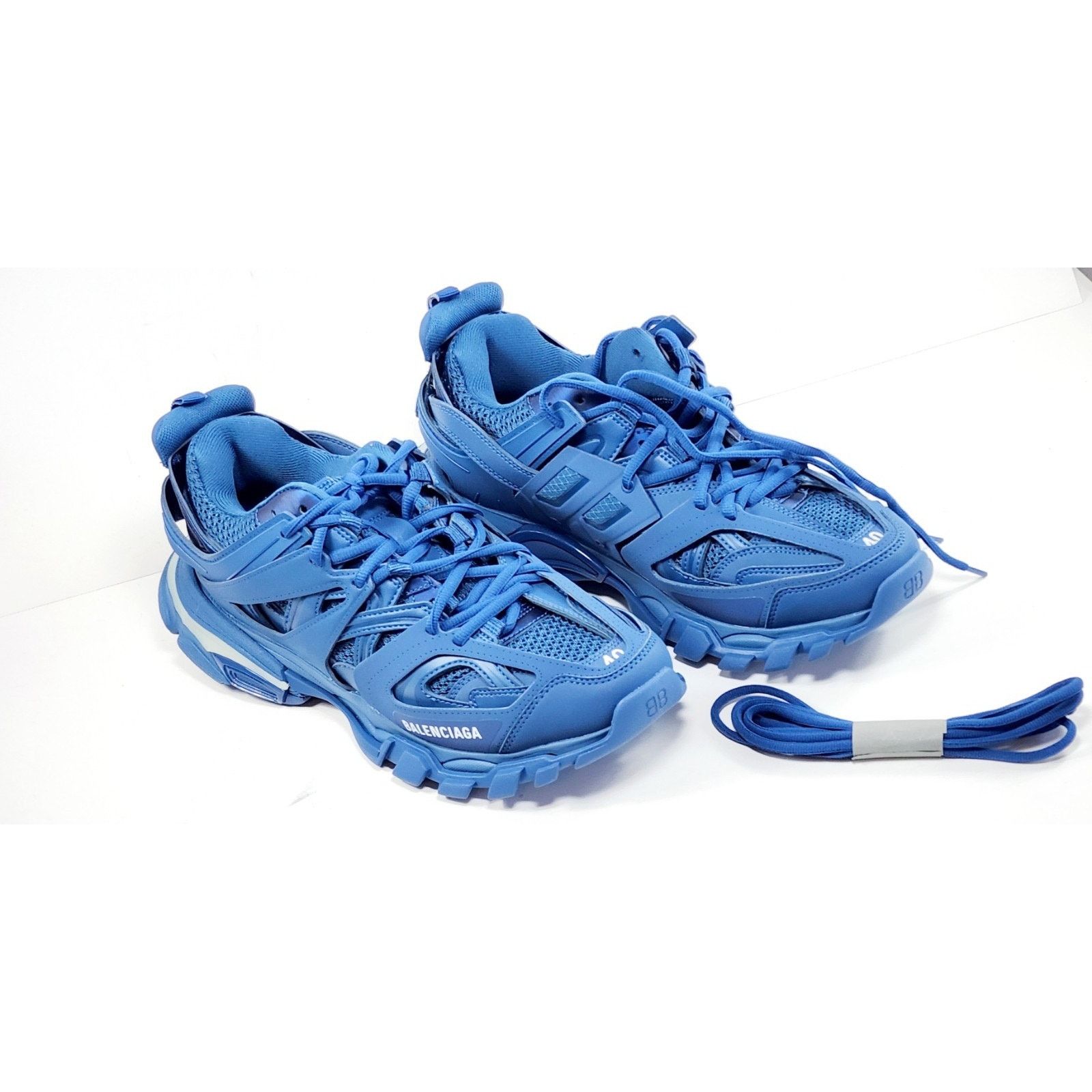 Balenciaga RRP$1042 BALENCIAGA Track Sneaker US7EU40 Blue LED Monocolor Size US 7 / EU 40 - 3 Thumbnail