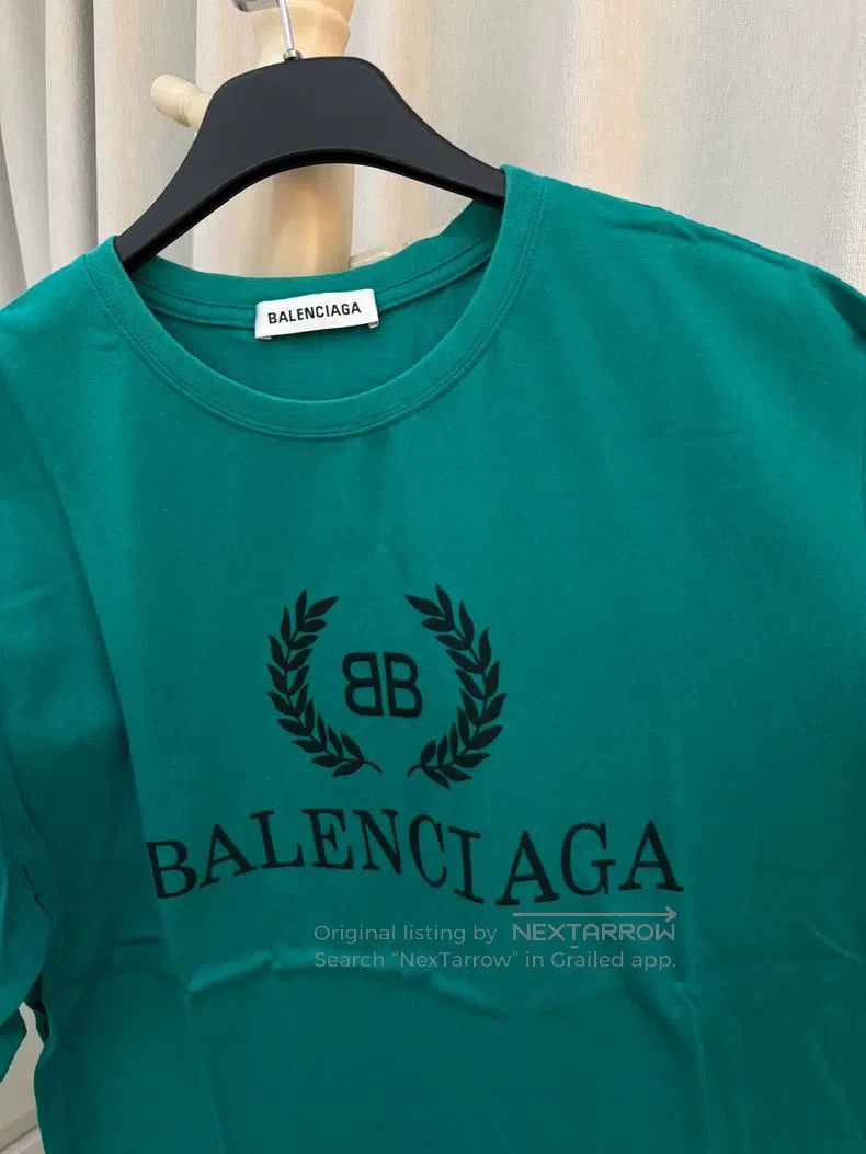 Balenciaga Balenciaga T-Shirt Short Sleeve Lake Green Size US S / EU 44-46 / 1 - 4 Thumbnail