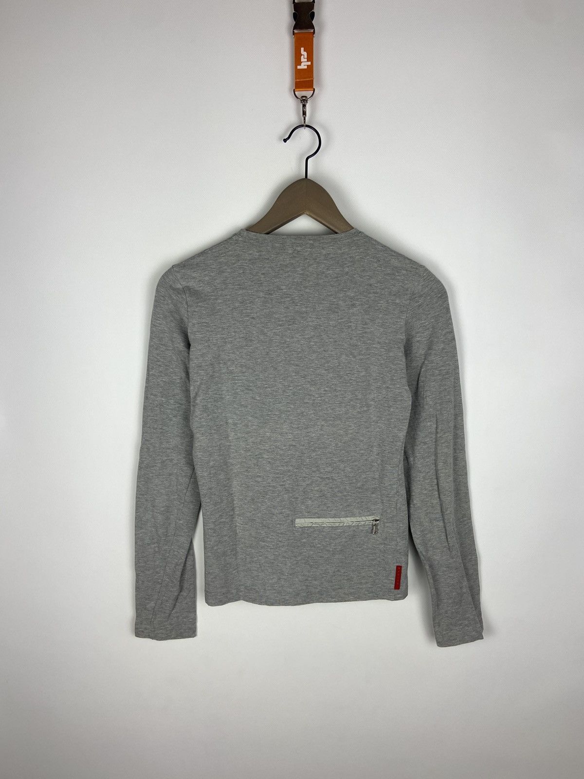 Prada Vintage PRADA Long Sleeve T-Shirt Blouse Red Tab Women's Size S / US 4 / IT 40 - 2 Thumbnail