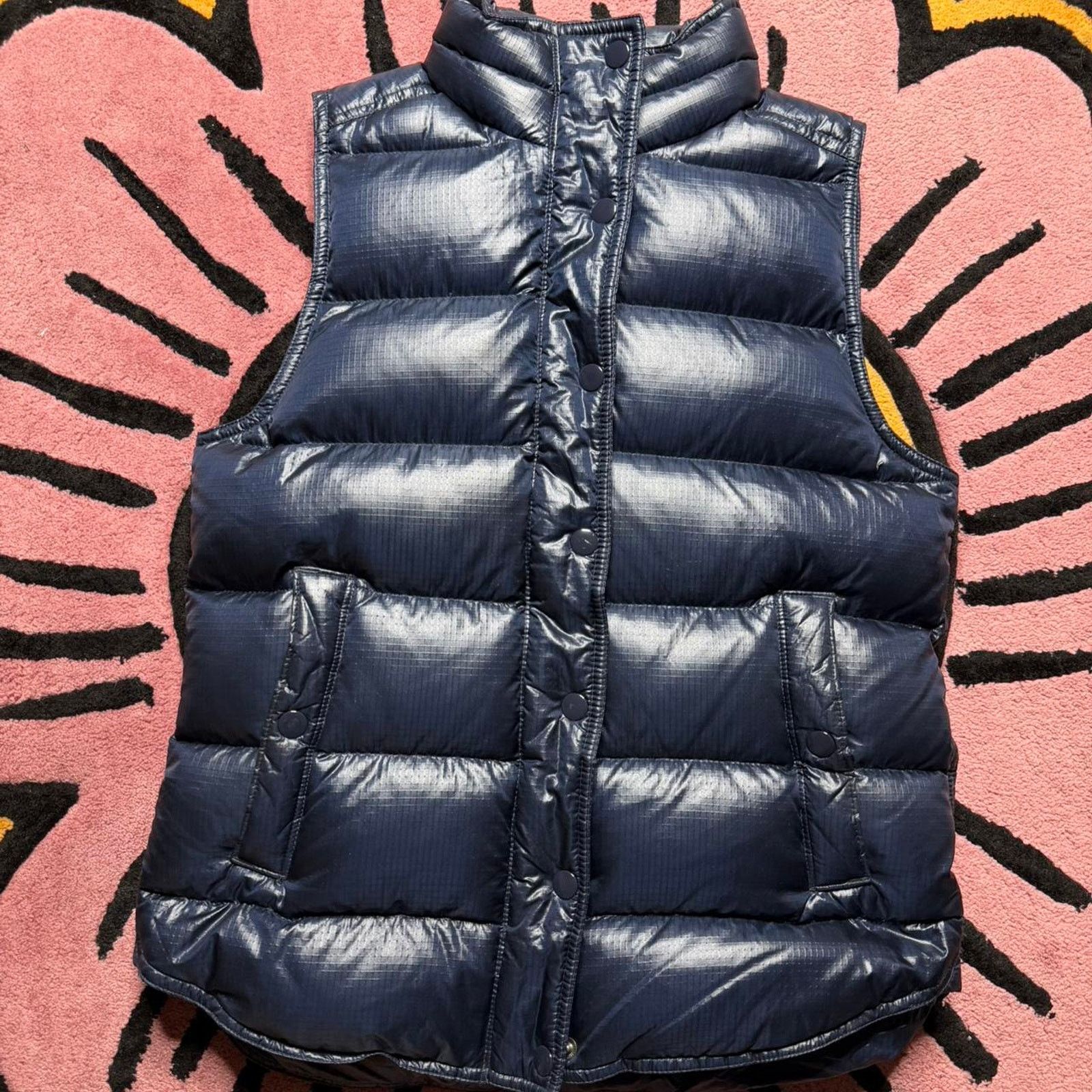 J.Crew J.Crew Puffer Down Vest Size XS Navy Blue Size XS / US 0-2 / IT 36-38 - 2 Thumbnail