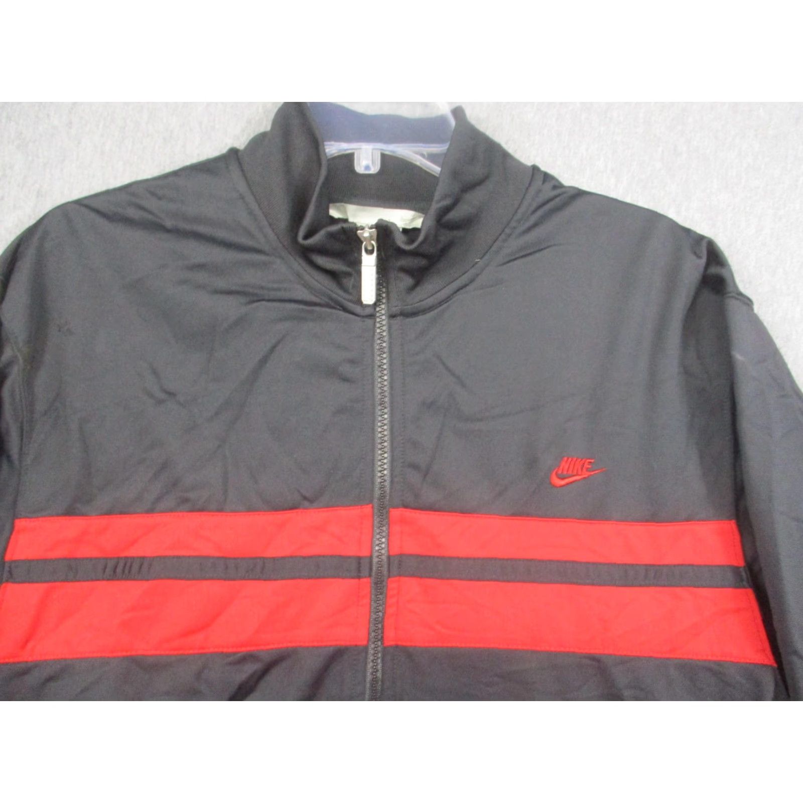 Nike Nike Jacket Mens Large Black Red Track Full Zip Athletic Windbreaker Coat Size US L / EU 52-54 / 3 - 2 Thumbnail