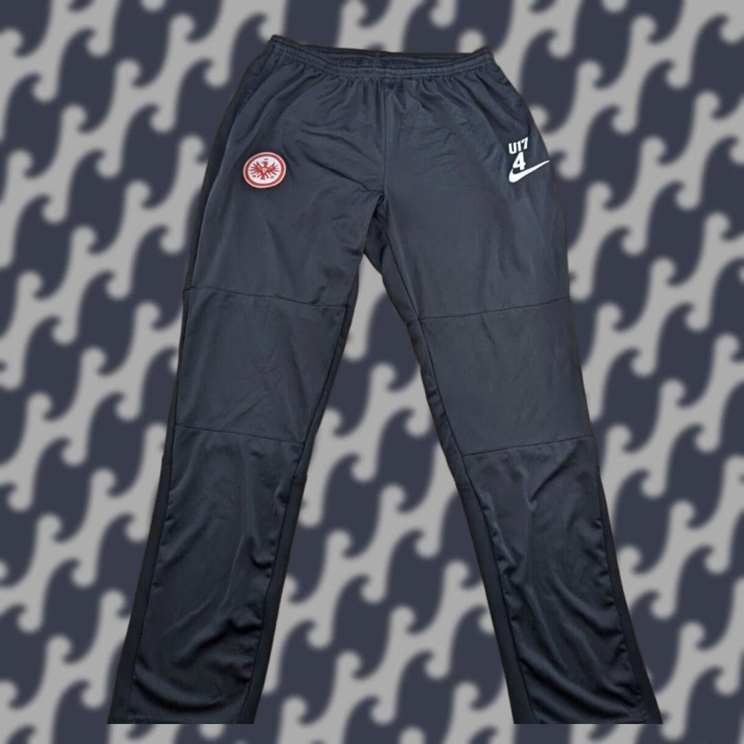 Nike Nike Eintracht Frankfurt 2023-2024 Track Pants Size L Black Football Training Unisex Adults Pants Size US 33 - 1 Thumbnail