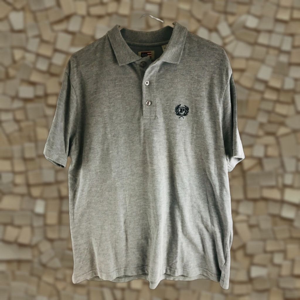 Phat Farm Phat Farm Polo Shirt Men's Large Gray Short Sleeve Logo Collared Shirt Size US L / EU 52-54 / 3 - 1 Thumbnail
