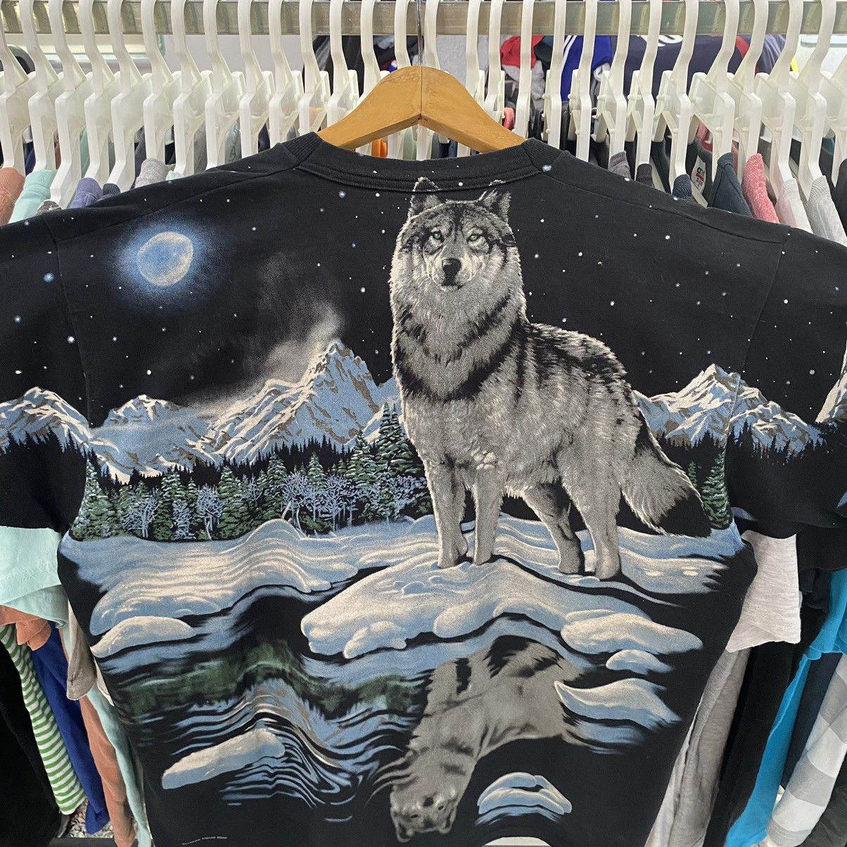 Liquid Blue Vintage 90’s Artic Wolf American Wildlife Size US XL / EU 56 / 4 - 4 Thumbnail