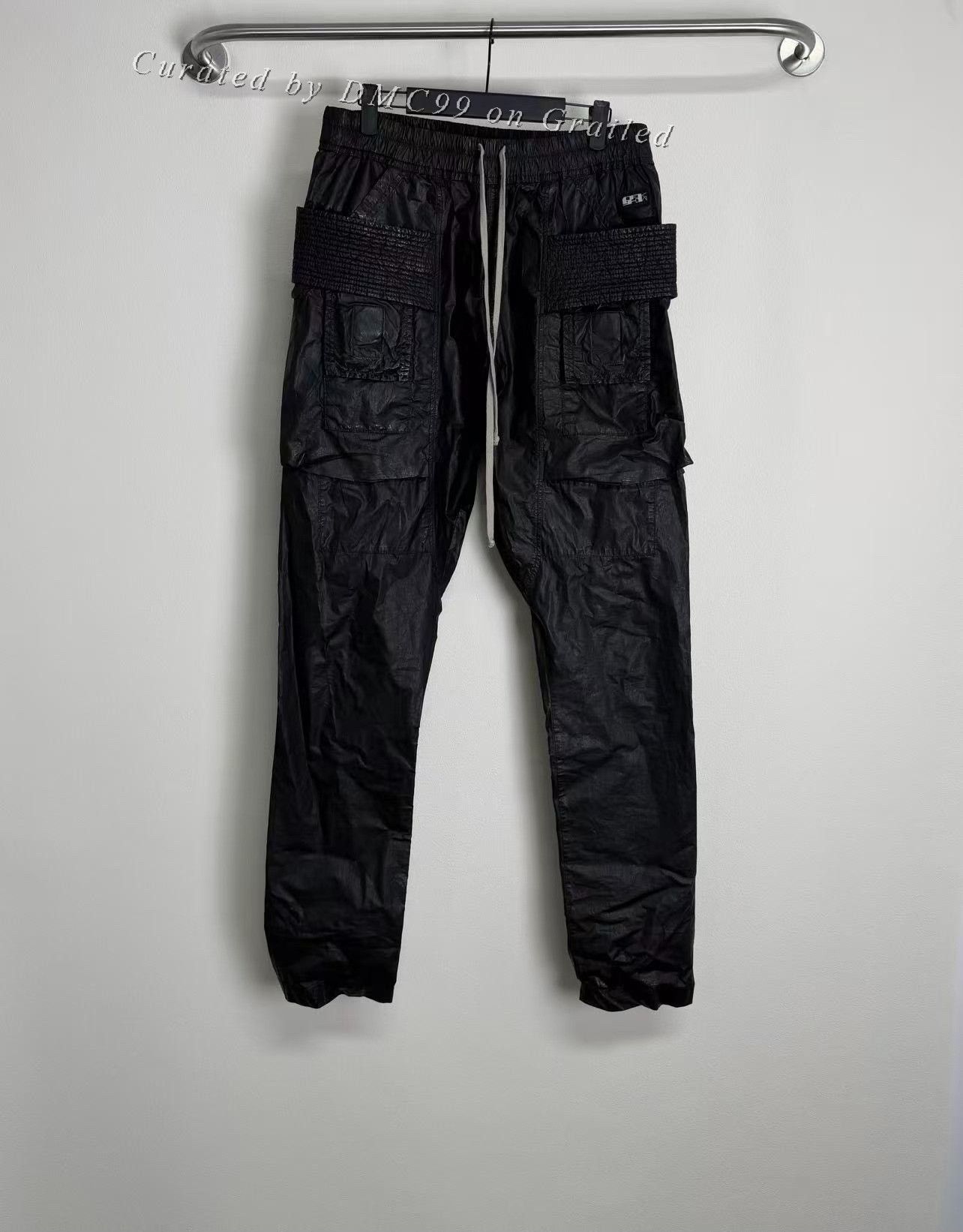Rick Owens Rick Owens SBW Waxed Cargo Pants Size US 26 / EU 42 - 1 Thumbnail