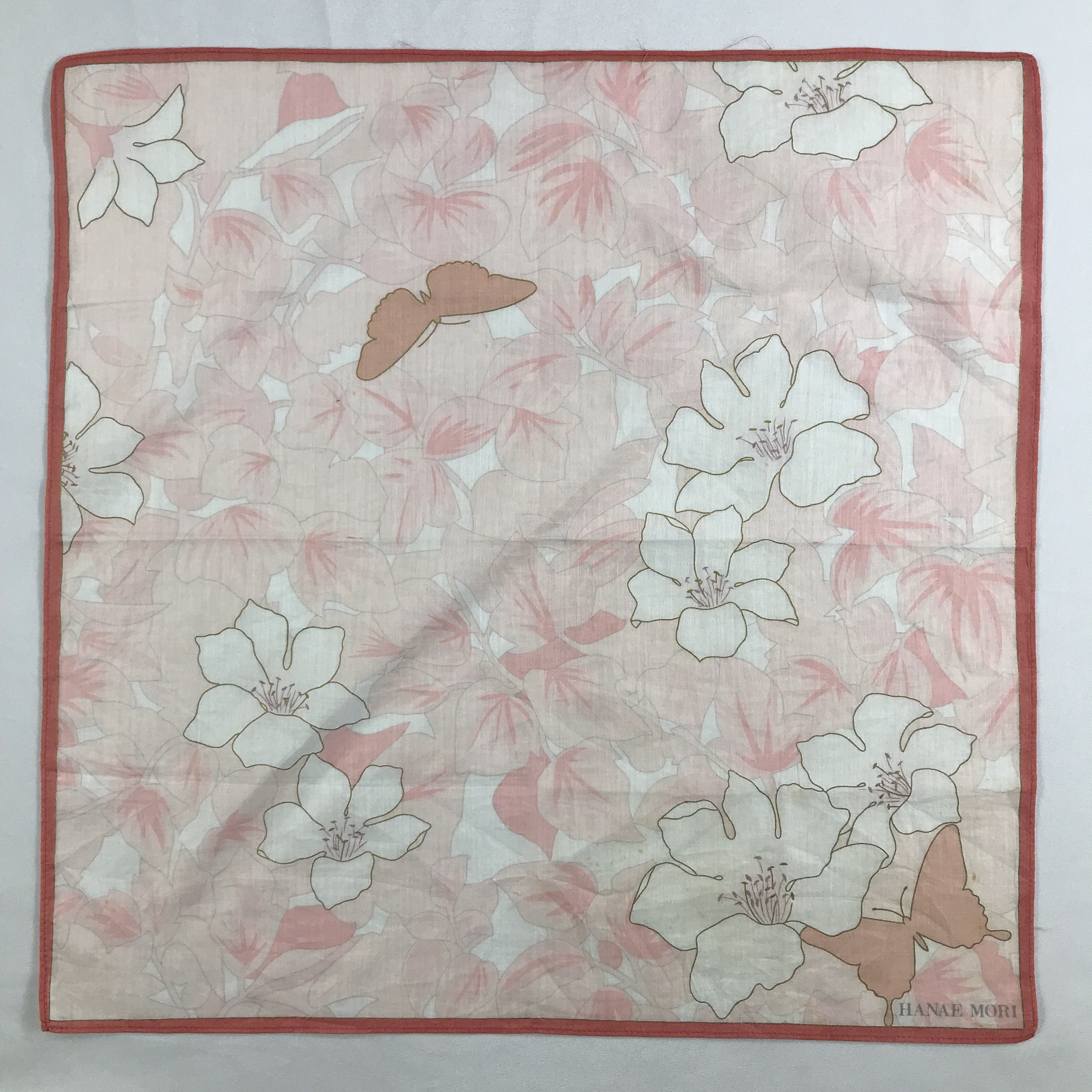 Hanae Mori × Vintage Hanae Mori Bandana / Handkerchief / Neckerchief - S2615 Size ONE SIZE - 1 Thumbnail