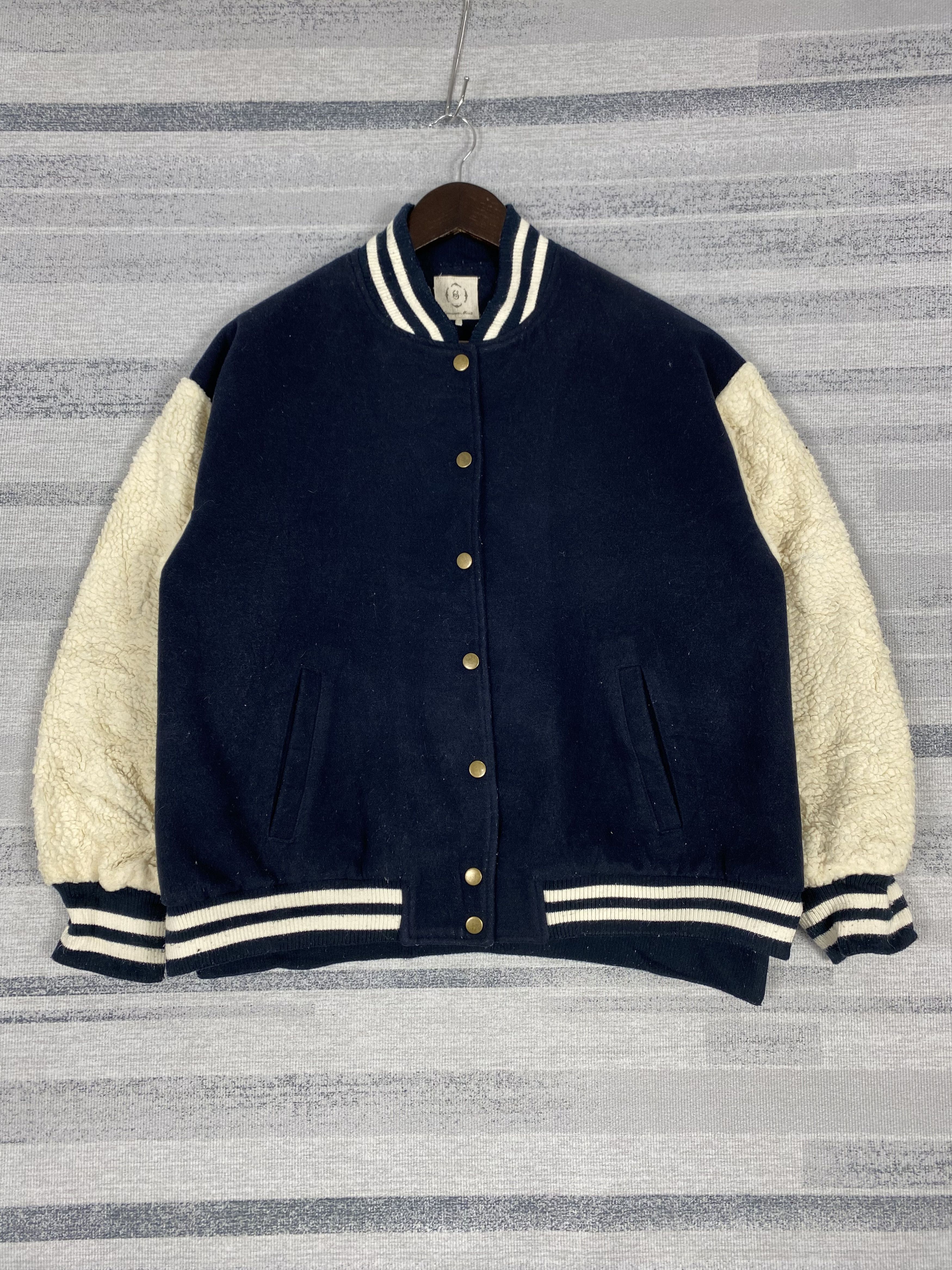 Japanese Brand Vintage Samansa Mos2 Varsity Jacket Size US S / EU 44-46 / 1 - 1 Thumbnail