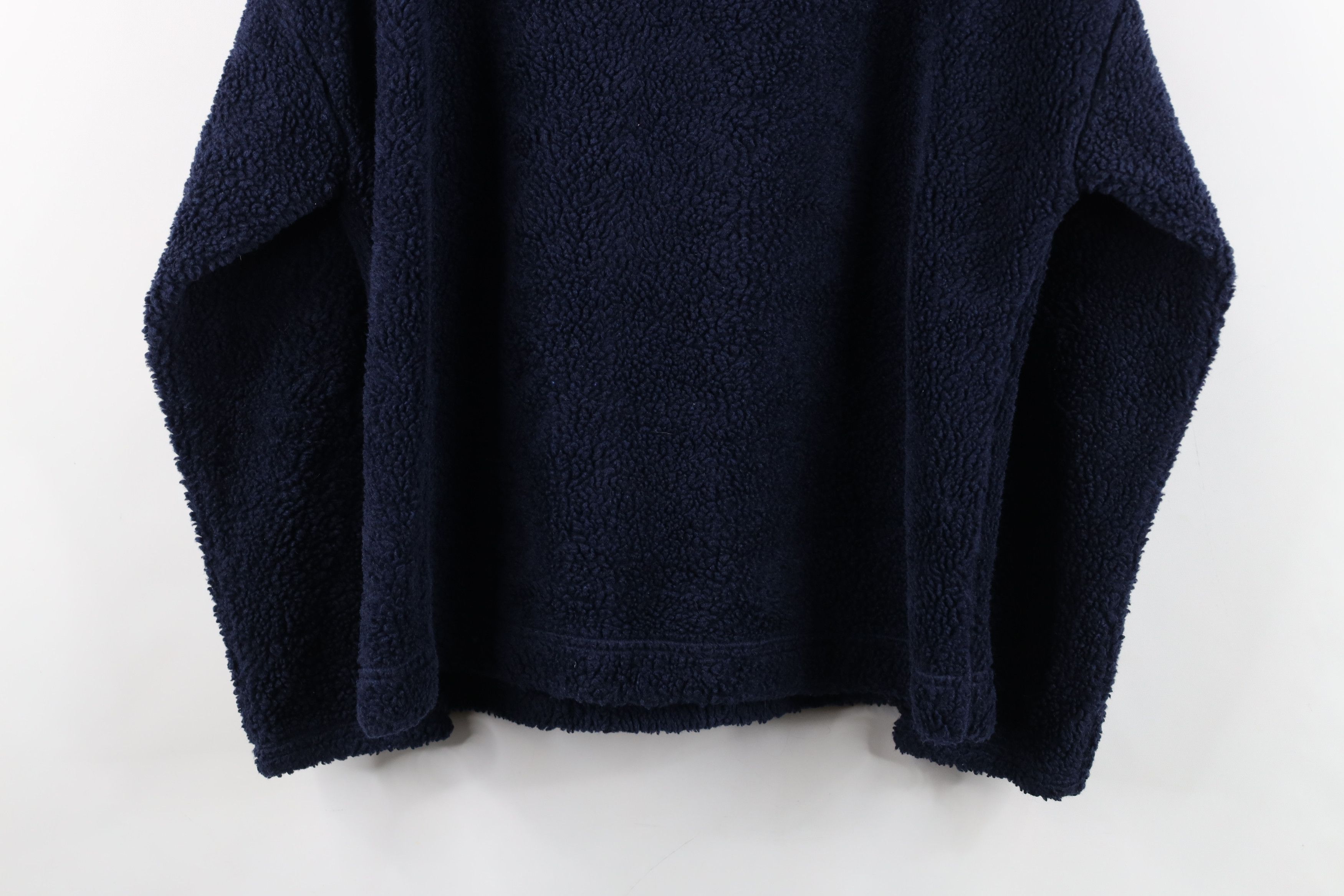 J.Crew J Crew Deep Pile Fleece Half Zip Pullover Sweater Navy Blue Size M / US 6-8 / IT 42-44 - 12 Thumbnail