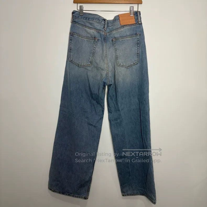 Acne Studios Acne Studios Light Blue Washed Slightly Flared Denim Pants Size US 30 / EU 46 - 2 Thumbnail