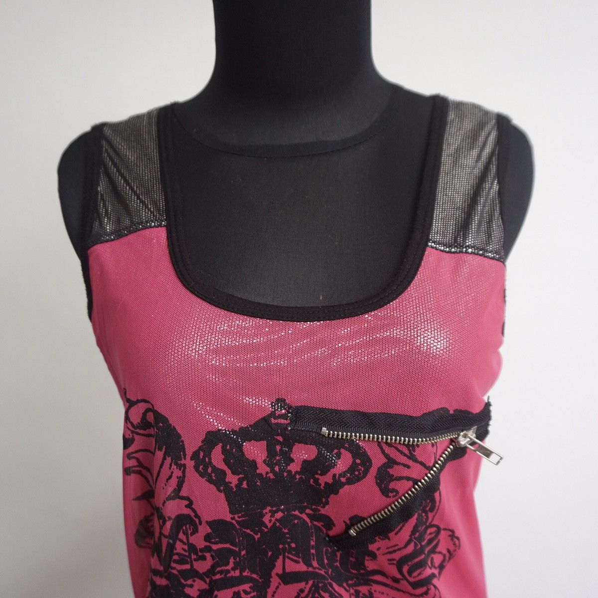 If Six Was Nine Y2K punk mesh tanktop Size S / US 4 / IT 40 - 4 Thumbnail