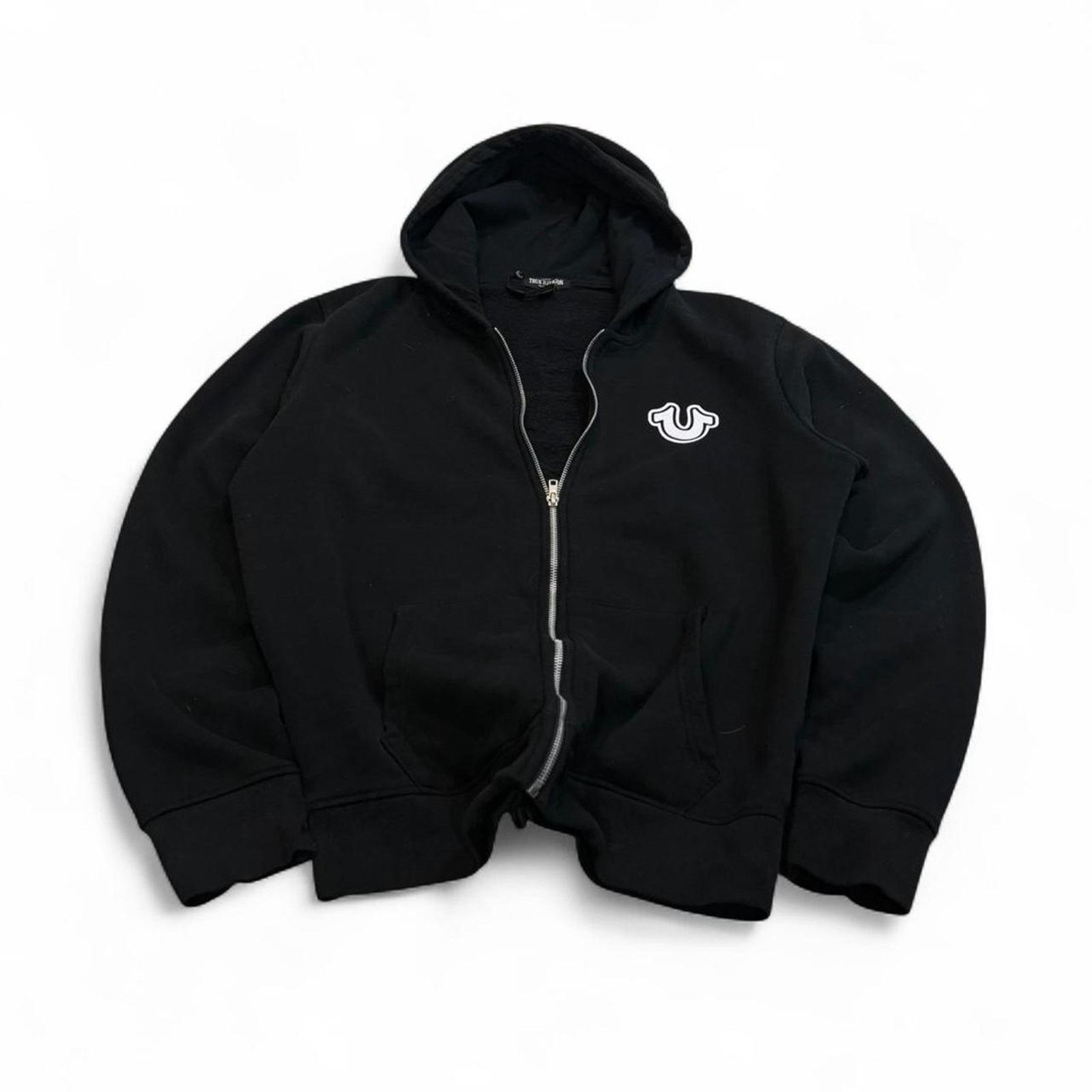True Religion Y2k true religion puff print logo black hoodie Large Size US L / EU 52-54 / 3 - 2 Thumbnail