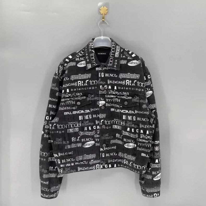 Balenciaga Balenciaga size 46 TV program bullet screen full print deni Size US S / EU 44-46 / 1 - 1 Thumbnail