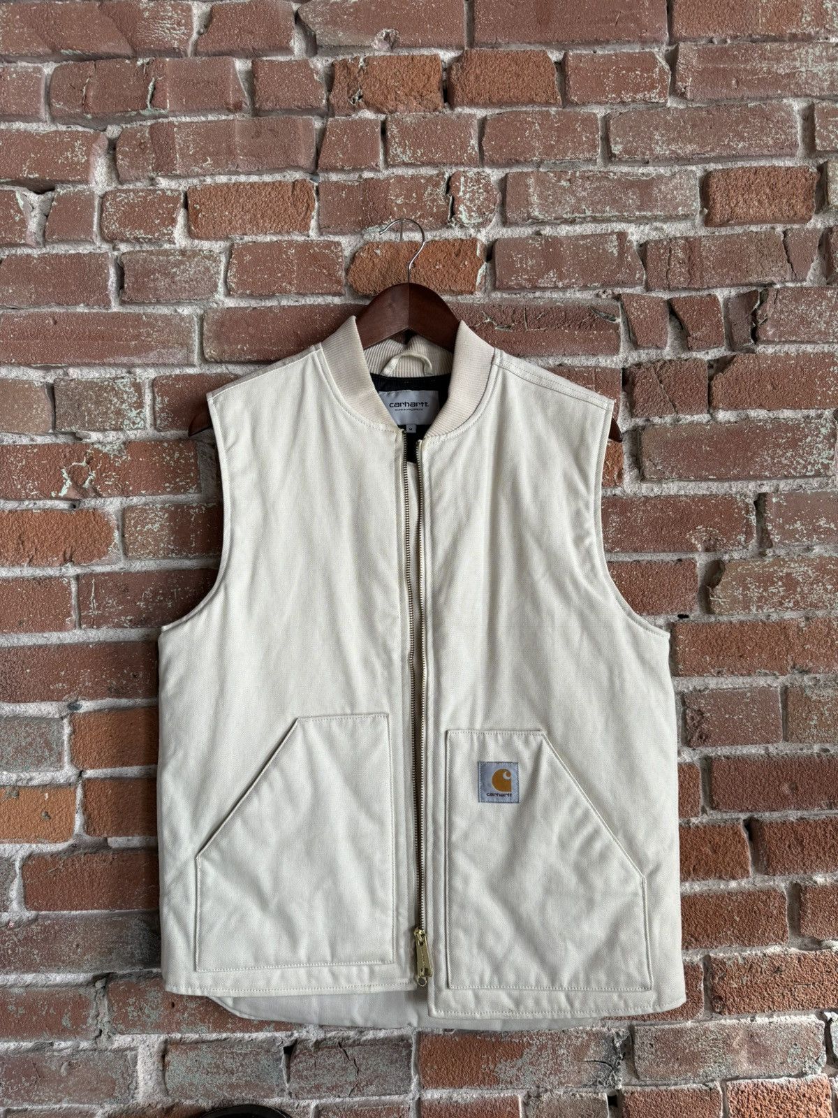 Carhartt White Carhartt vest size M Grailed