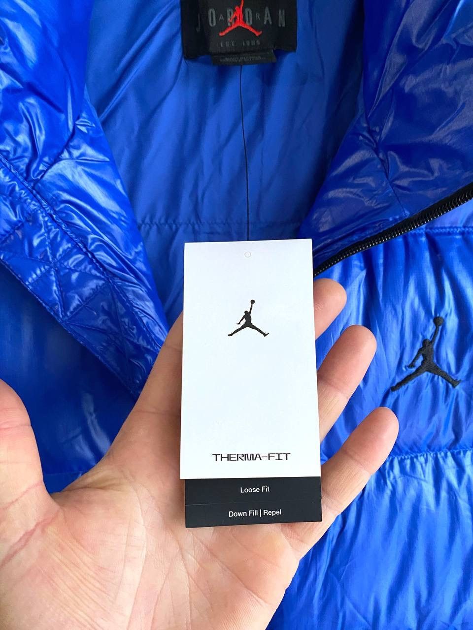 Jordan Brand Air Jordan Therma-Fit Blue Down Puffer Vest, Size L and XL Size US L / EU 52-54 / 3 - 12 Thumbnail