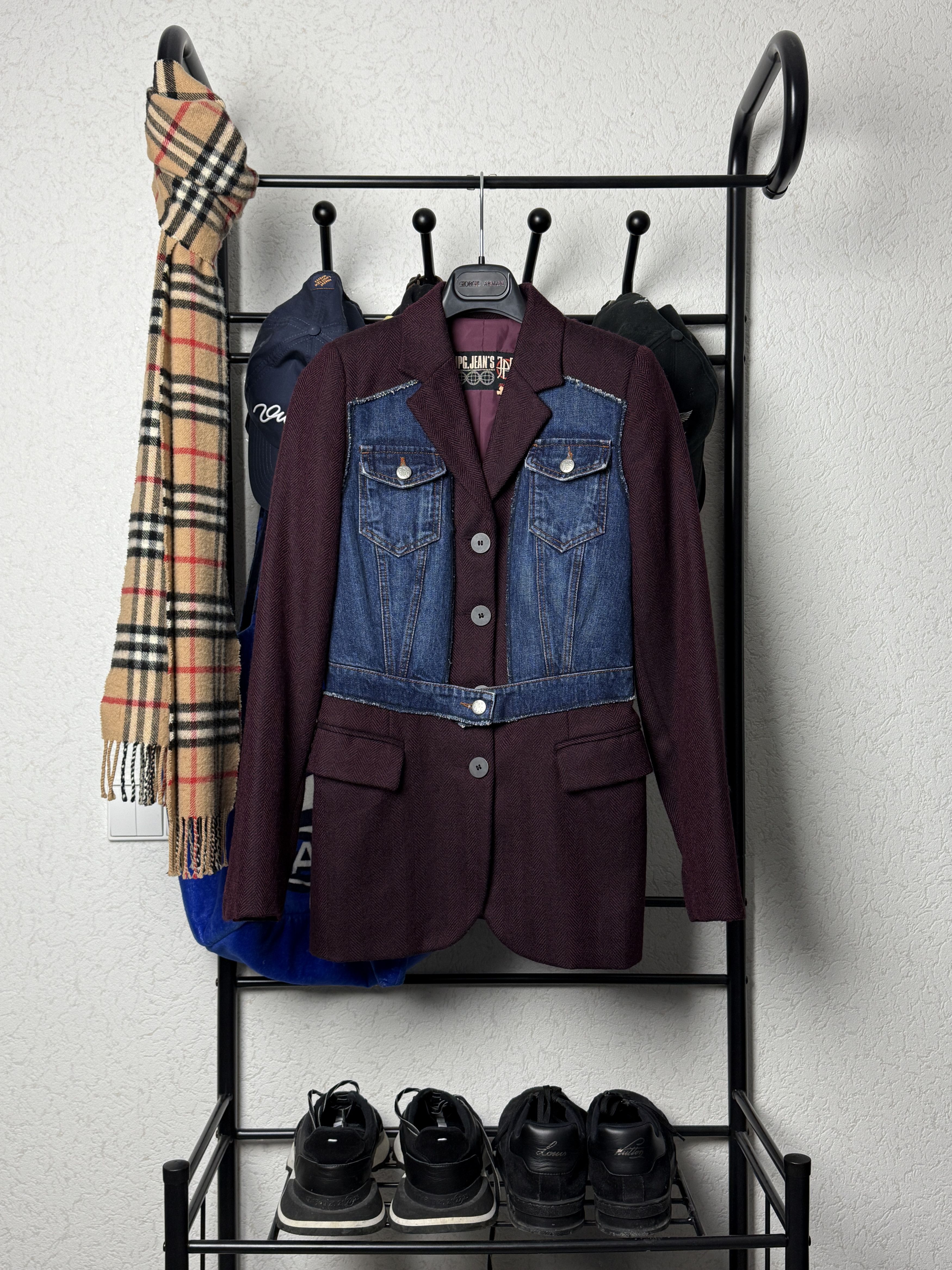 Jean Paul Gaultier Jeans denim panel blazer jacket