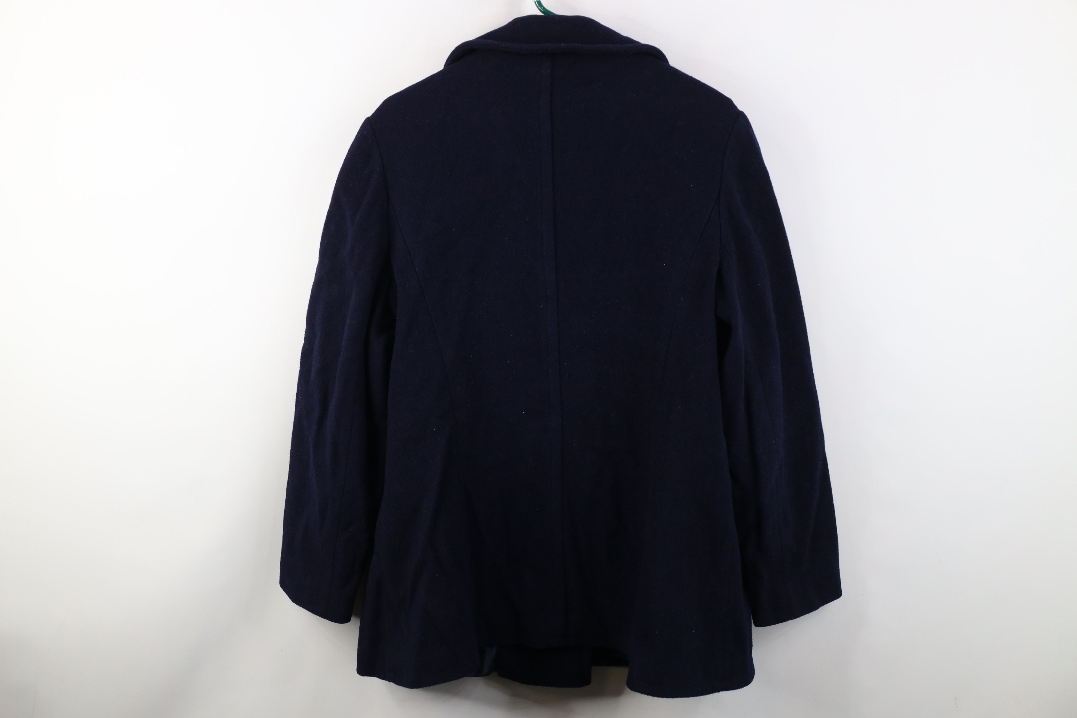 Vintage Vintage 70s Double Breasted Wool Peacoat Jacket Blue USA Size XXL / US 16-18 / IT 52-54 - 15 Thumbnail