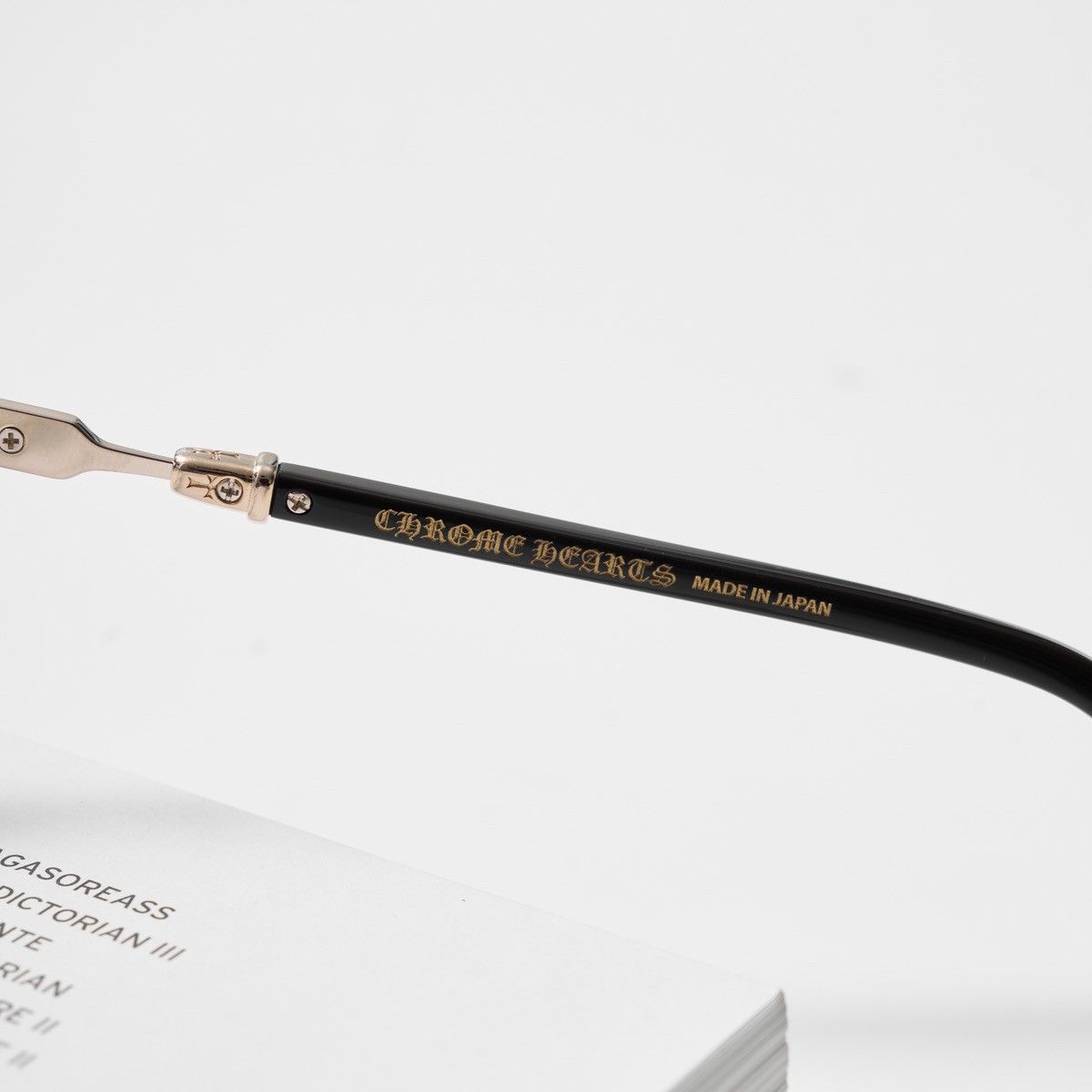Chrome Hearts CHROME HEARTS VERTICAL SMILE II CLASSIC BROWN - GOLD PLATED GLASSES Size ONE SIZE - 4 Thumbnail