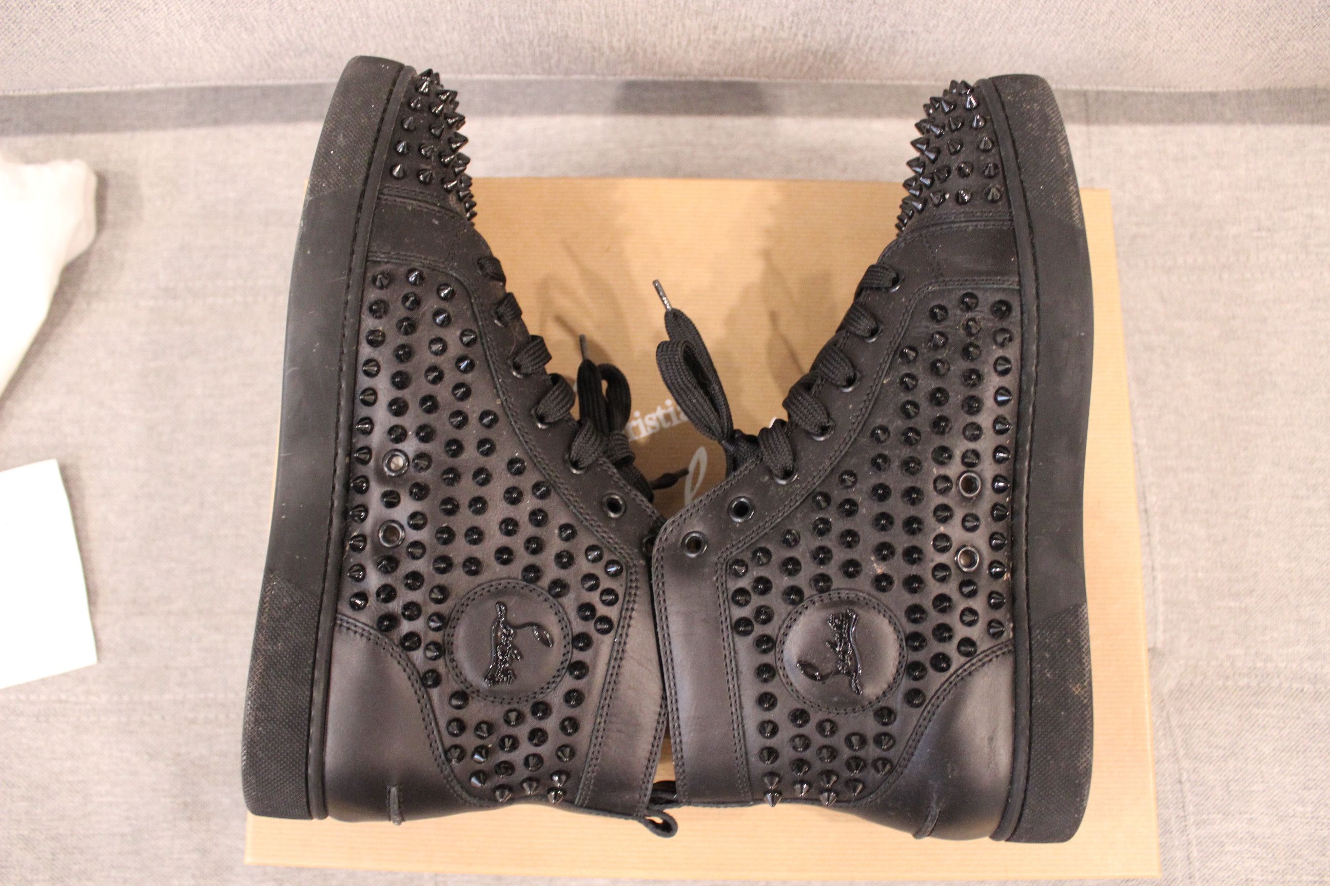 Christian Louboutin Christian Louboutin Spikes High Black Size US 9 / EU 42 - 2 Thumbnail