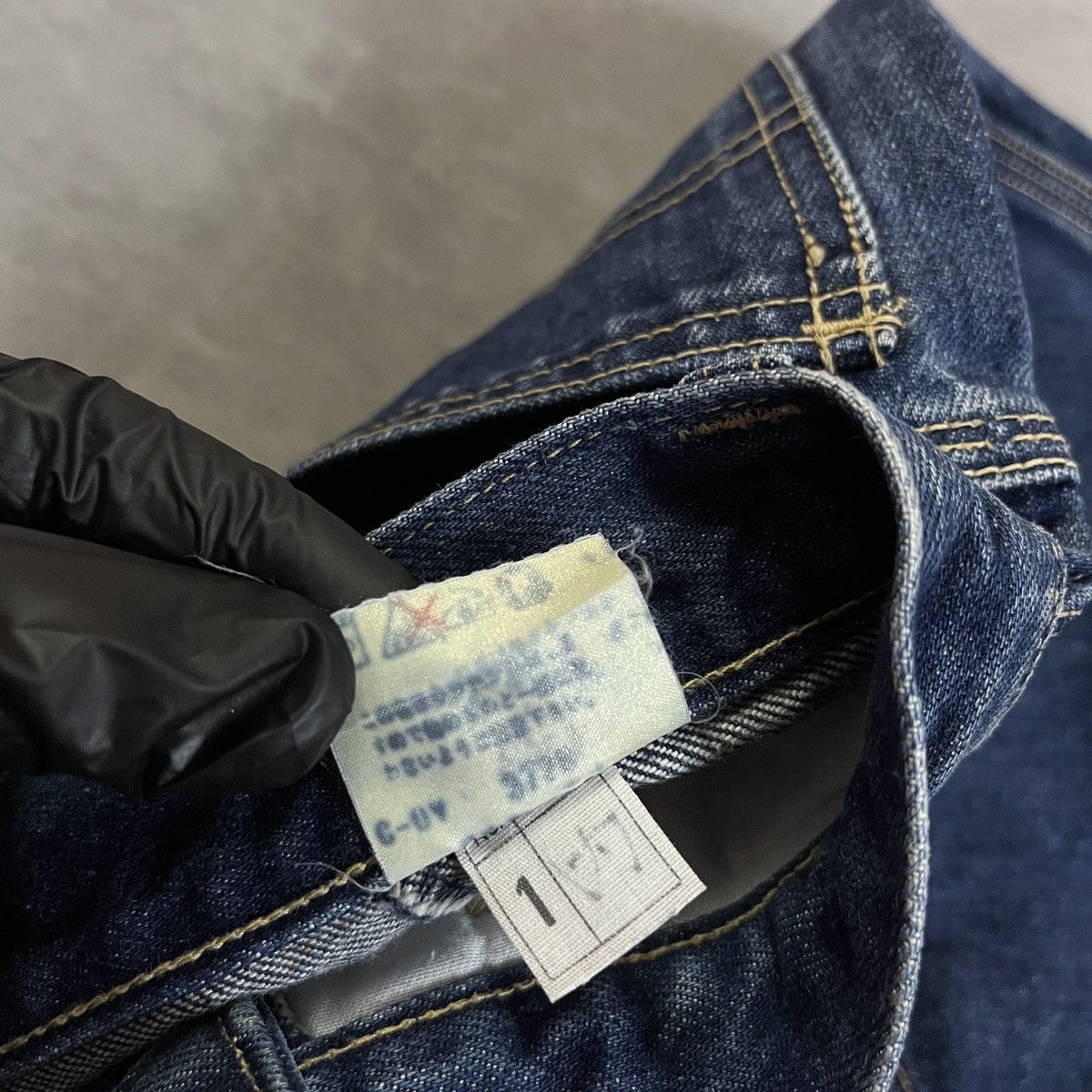 Japanese Brand 2000s D.M.G Japan Denim High Waisted Straight Indigo Archive Size US 26 / EU 42 - 6 Thumbnail