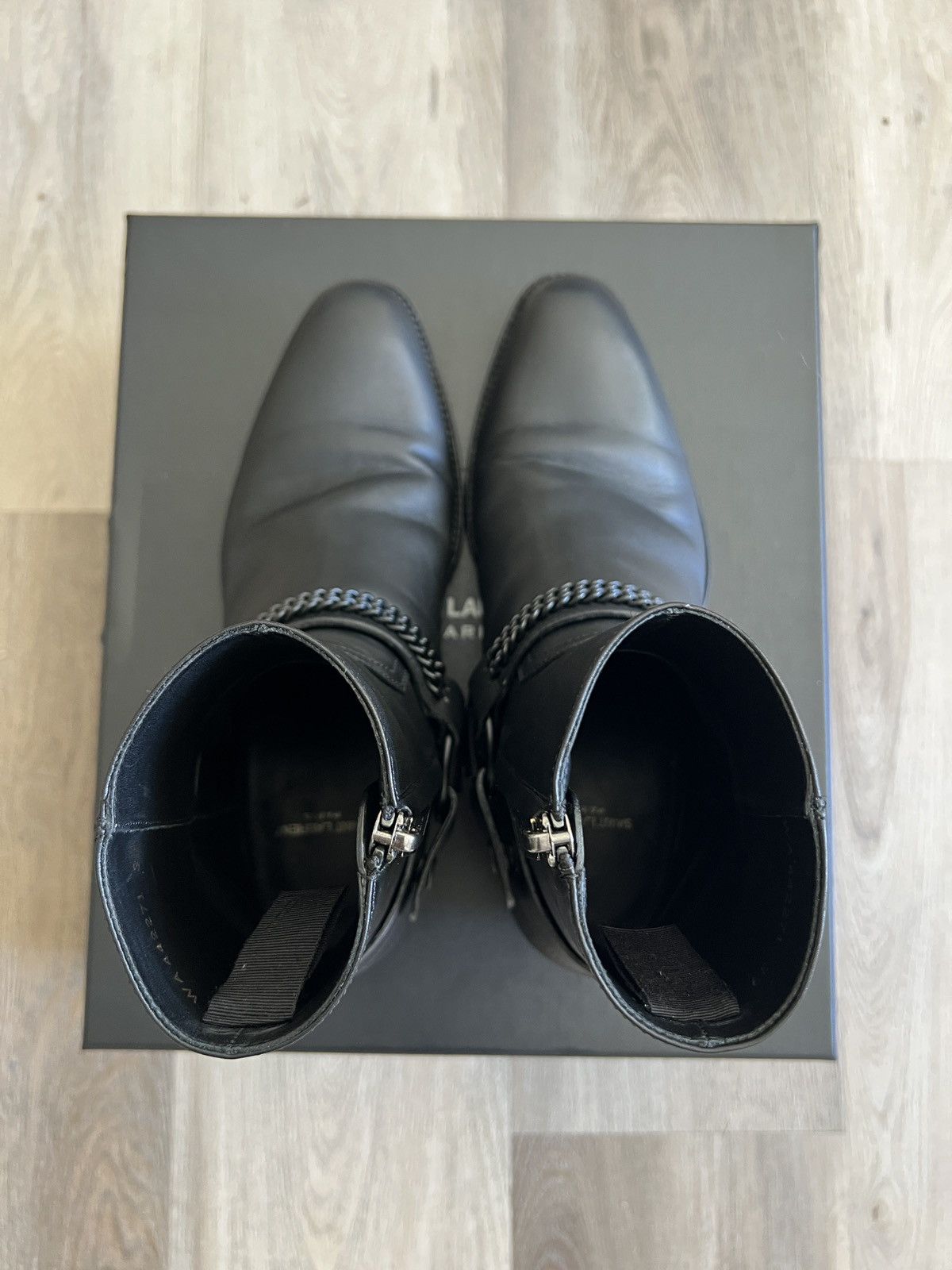 Saint Laurent Paris x Hedi Slimane Wyatt Harness Black Chain