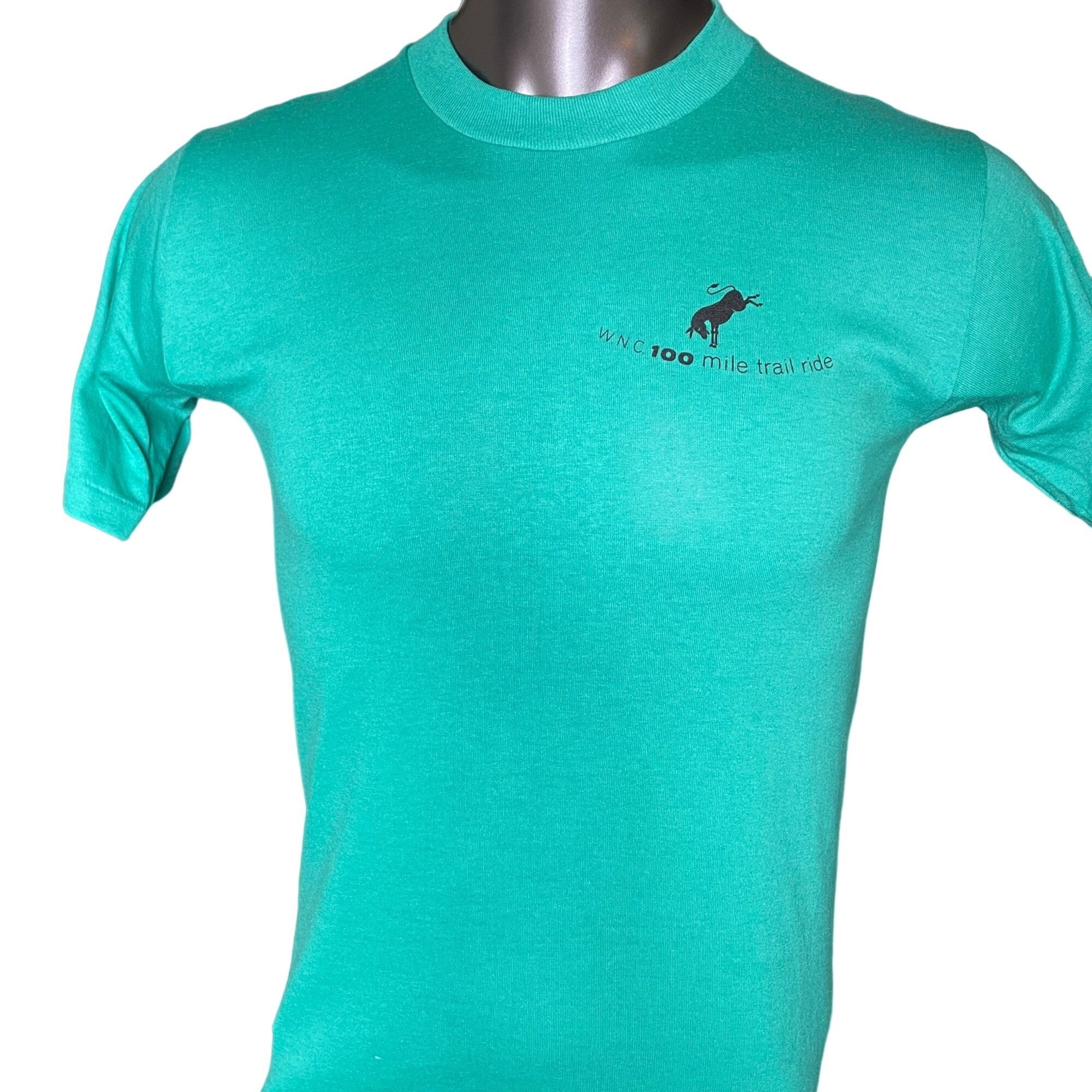 Other Mens T Shirt WNC 100 Mile Trail Ride Hoofprints Event Green Size US M / EU 48-50 / 2 - 2 Thumbnail