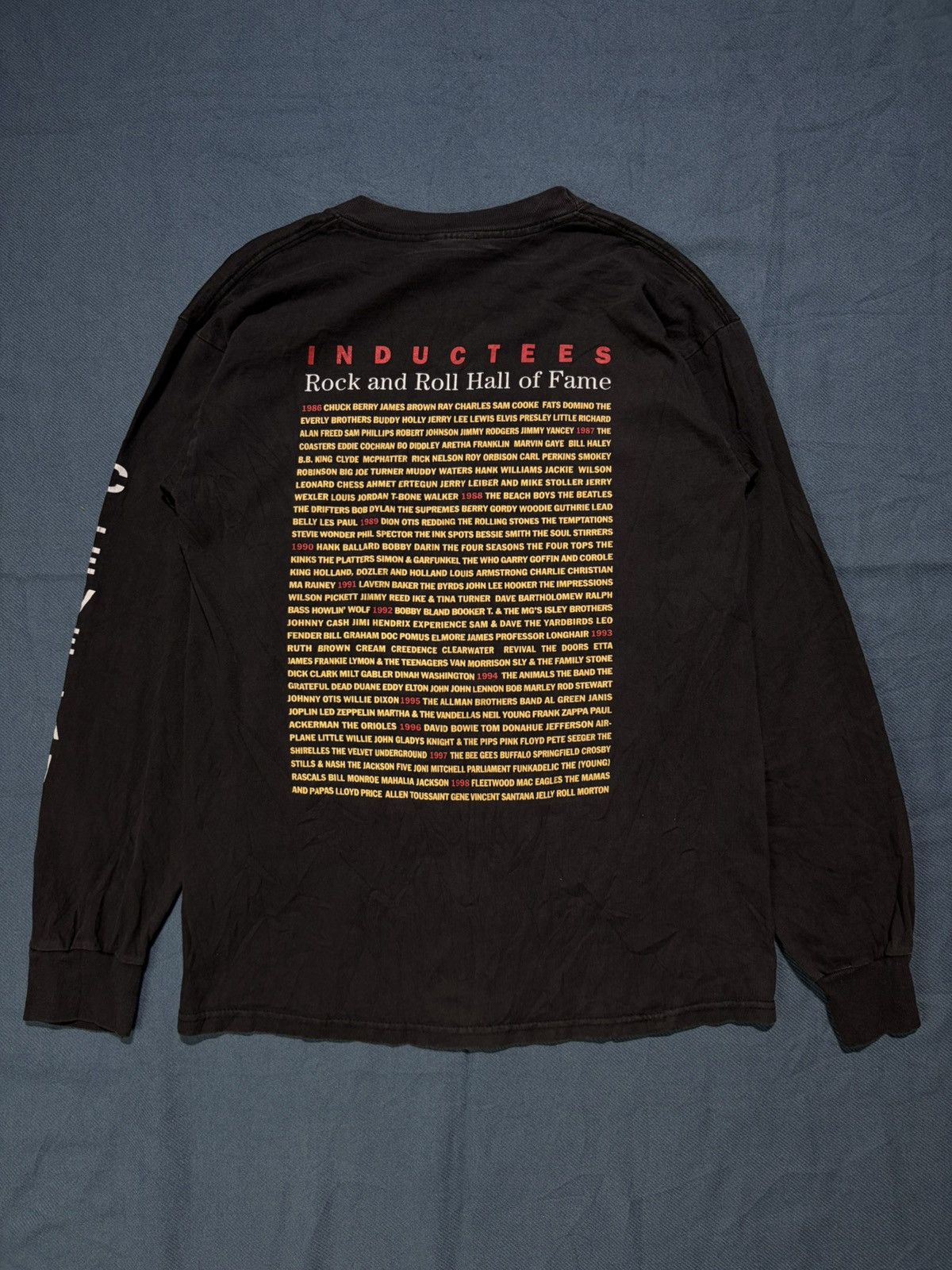Band Tees 1998 Rock and Roll Hall Of Fame Cronies Tag LS T Shirt Size US M / EU 48-50 / 2 - 1 Thumbnail