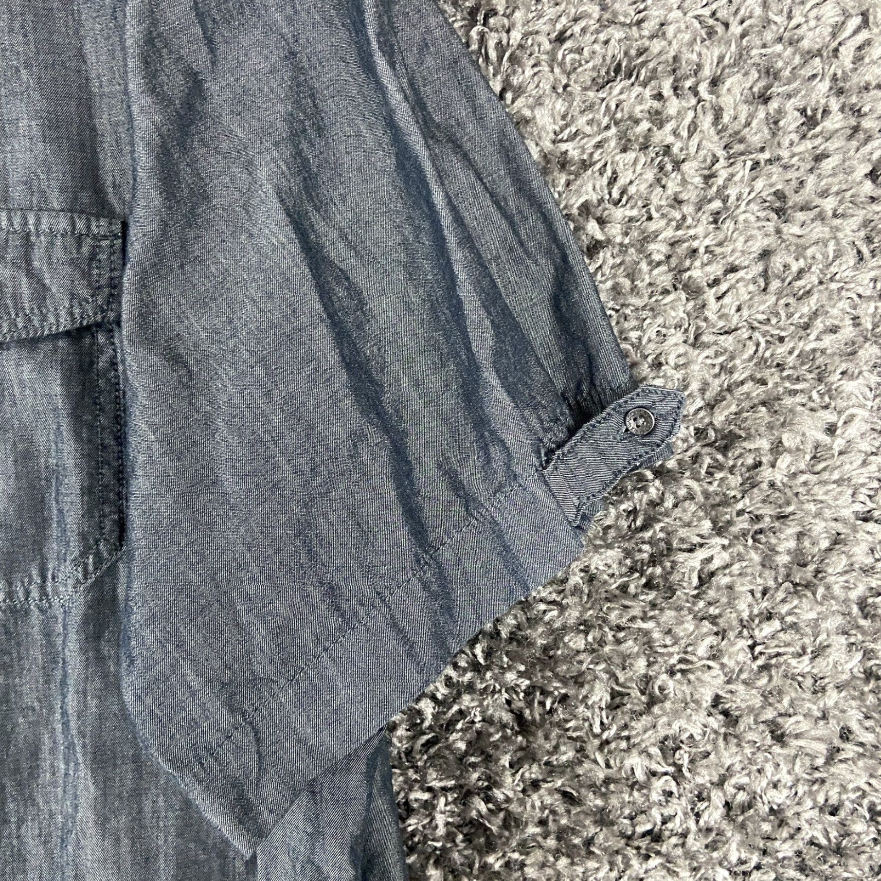 Calvin Klein Calvin Klein Button-Up Shirt Gray Short Sleeve Men XL Classic Fit Size US 36 / EU 52 - 3 Thumbnail