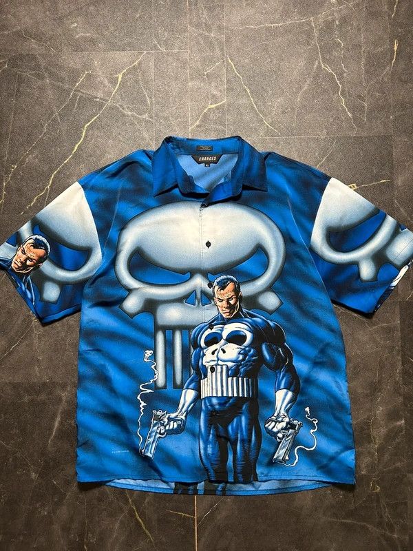 Marvel Comics Marvel Punisher 2002 Lincense Vintage retro 00s Size US XL / EU 56 / 4 - 3 Thumbnail