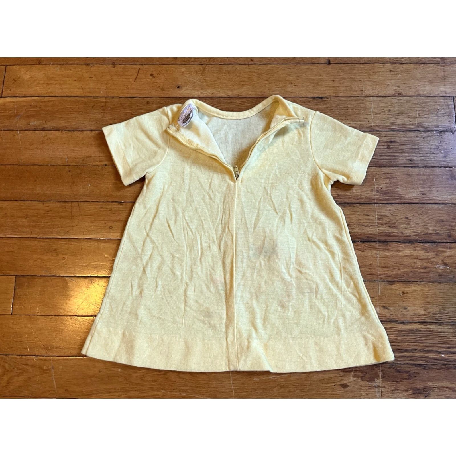 Sears VINTAGE Sears Honeysuckle Lion Mouse Dress Girl’s 3T Yellow 70s Size ONE SIZE - 6 Thumbnail