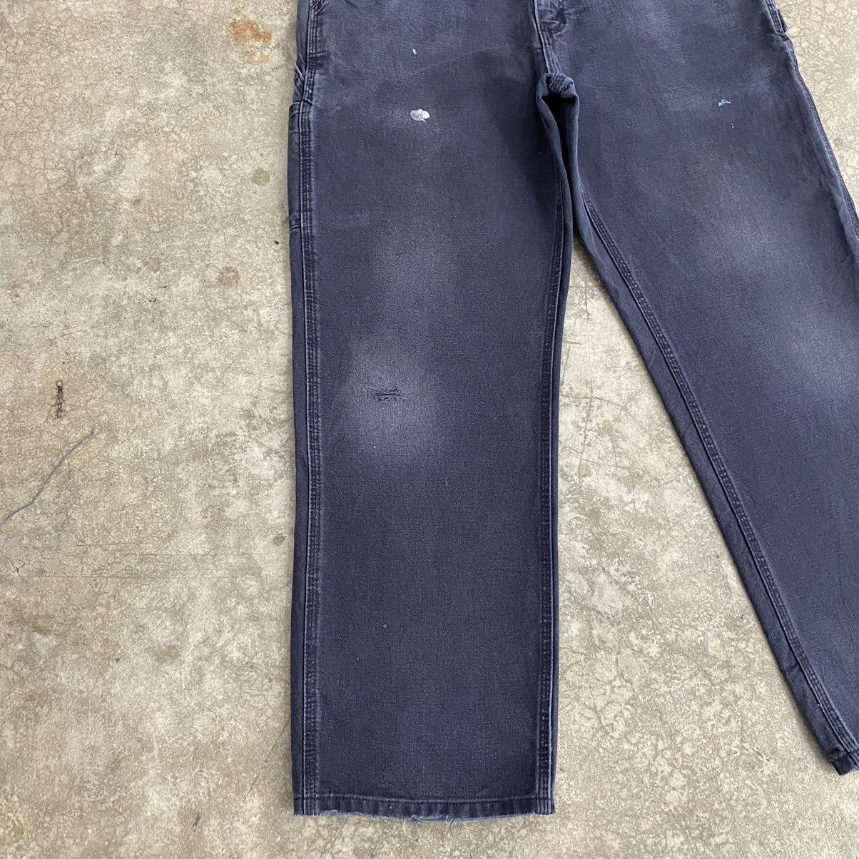 Carhartt VTG Carhartt Faded Midnight Blue Ripped Carpenter Pants Size US 33 - 7 Thumbnail