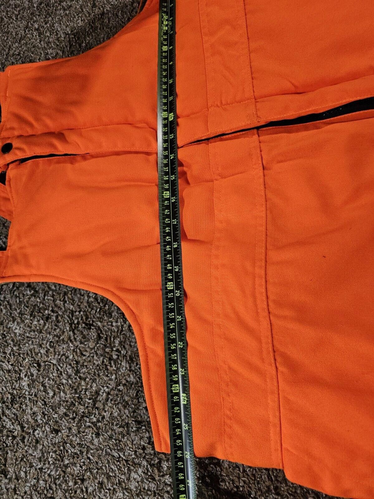 Designer Insulated Bib Overalls 3X Blaze Orange Hunt Mount'n Prairie Size ONE SIZE - 5 Thumbnail
