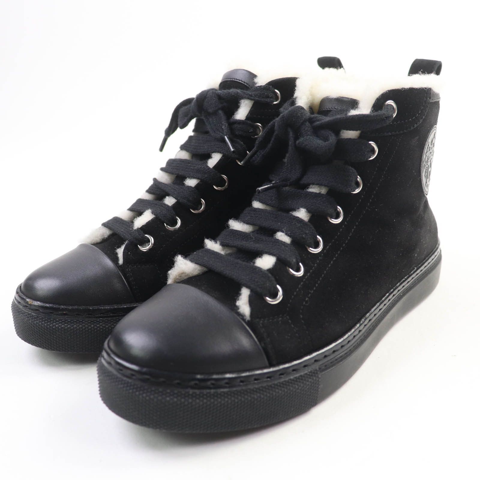 Hermes Hermes Hermes JIMMY Suede High Cut Sneakers Suede Shoes DUTY FREE for USA Size ONE SIZE - 1 Thumbnail