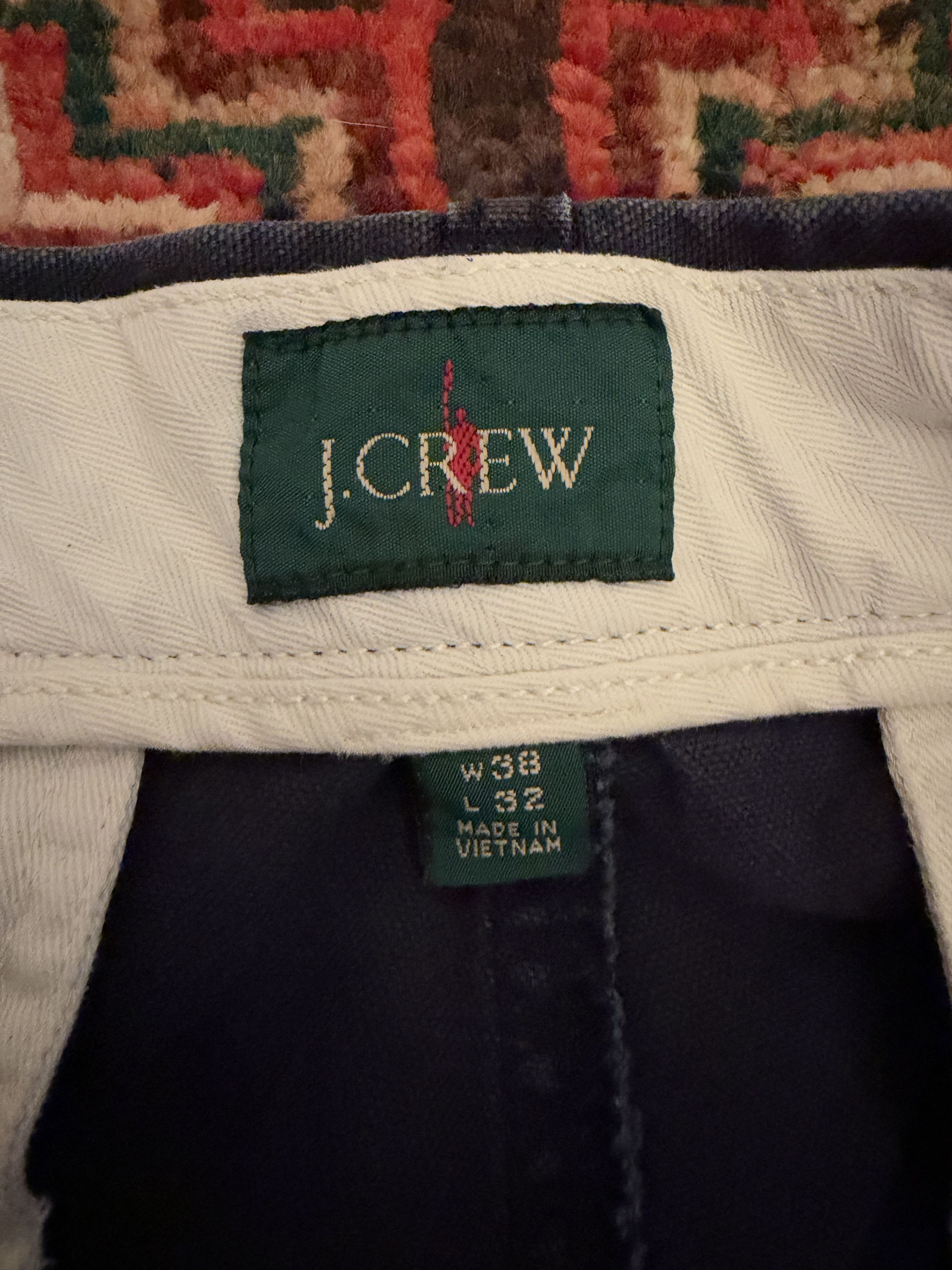J.Crew J.Crew Garment Dyed Canvas Wide Fit Trousers in Navy, 38x32 Size US 38 / EU 54 - 4 Thumbnail