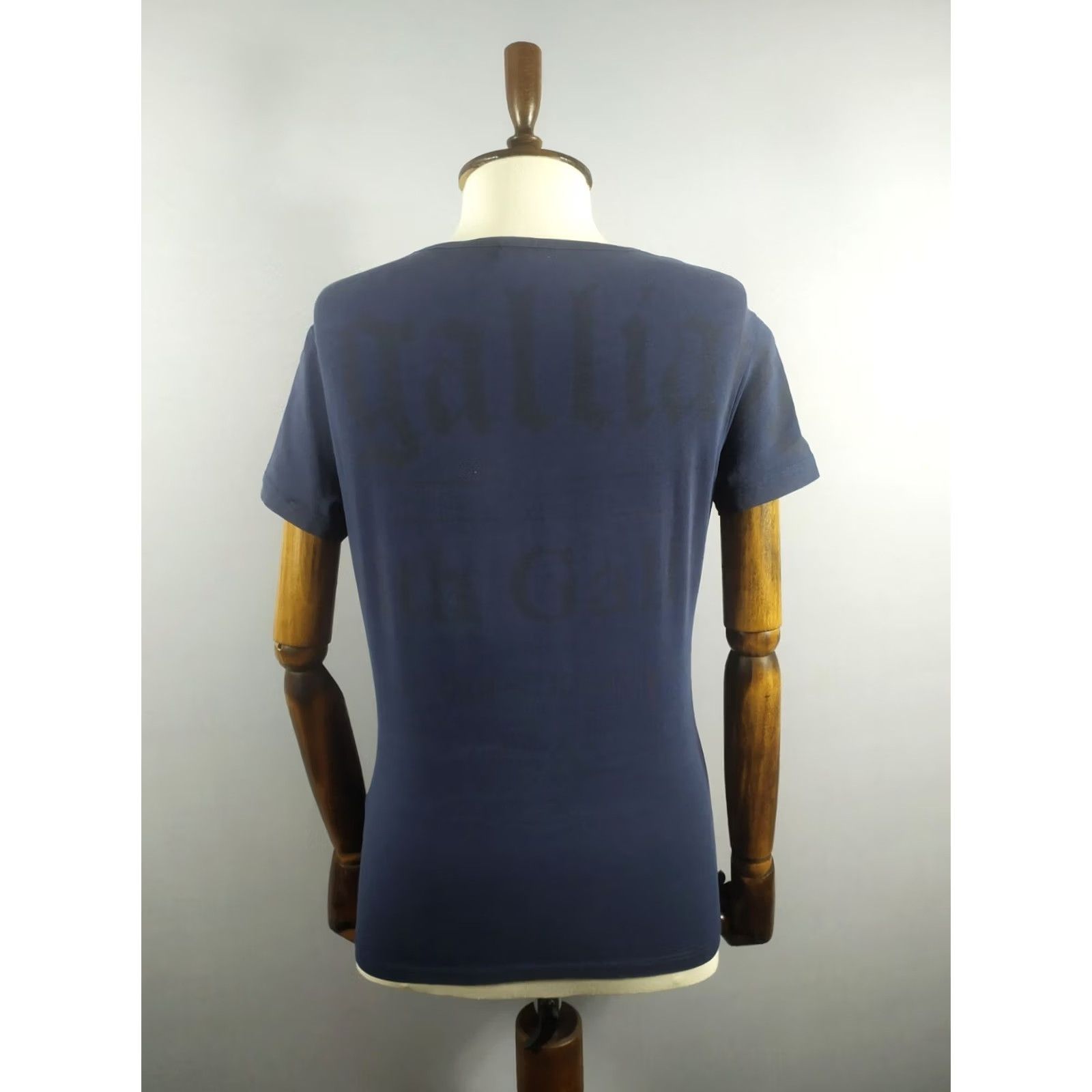 John Galliano Blue Womens XL Cotton Blend Shirt - John Galliano Vintage Style Size XL / US 12-14 / IT 48-50 - 2 Thumbnail