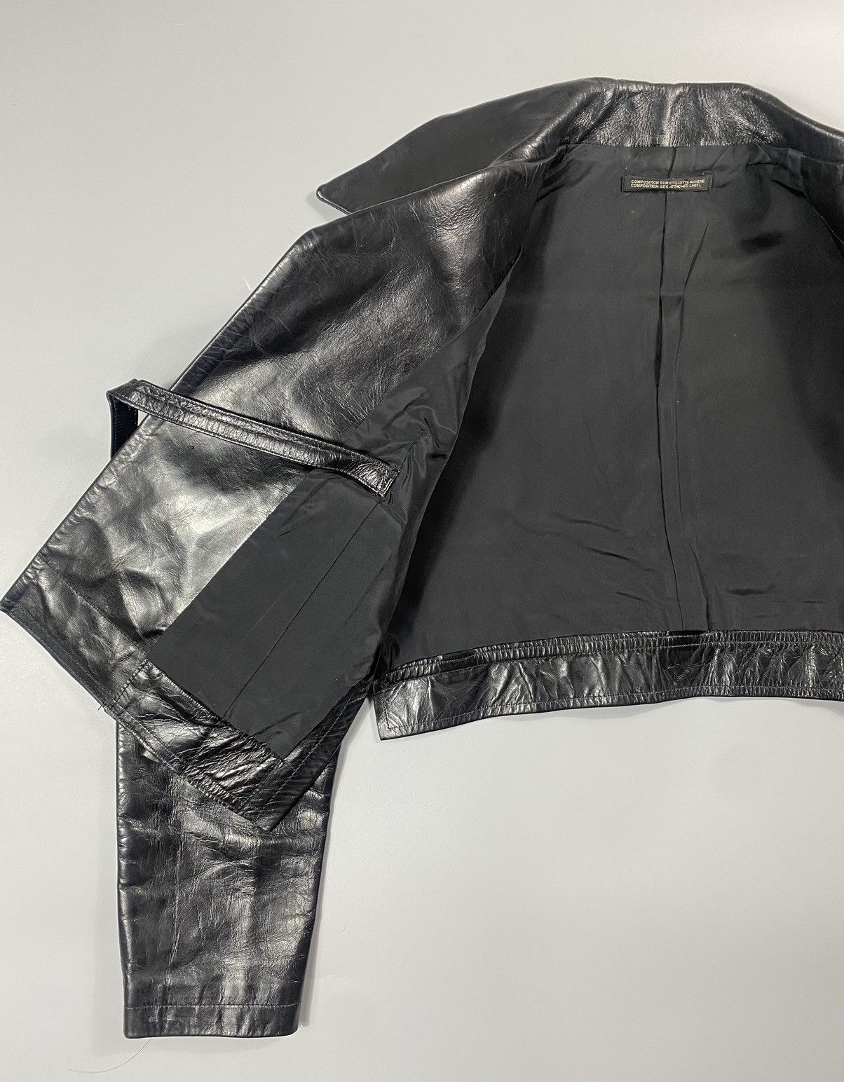 Yohji Yamamoto AW 2007- Yohji Yamamoto- Museum/Exhibit Piece Leather Jacket Size S / US 4 / IT 40 - 14 Thumbnail
