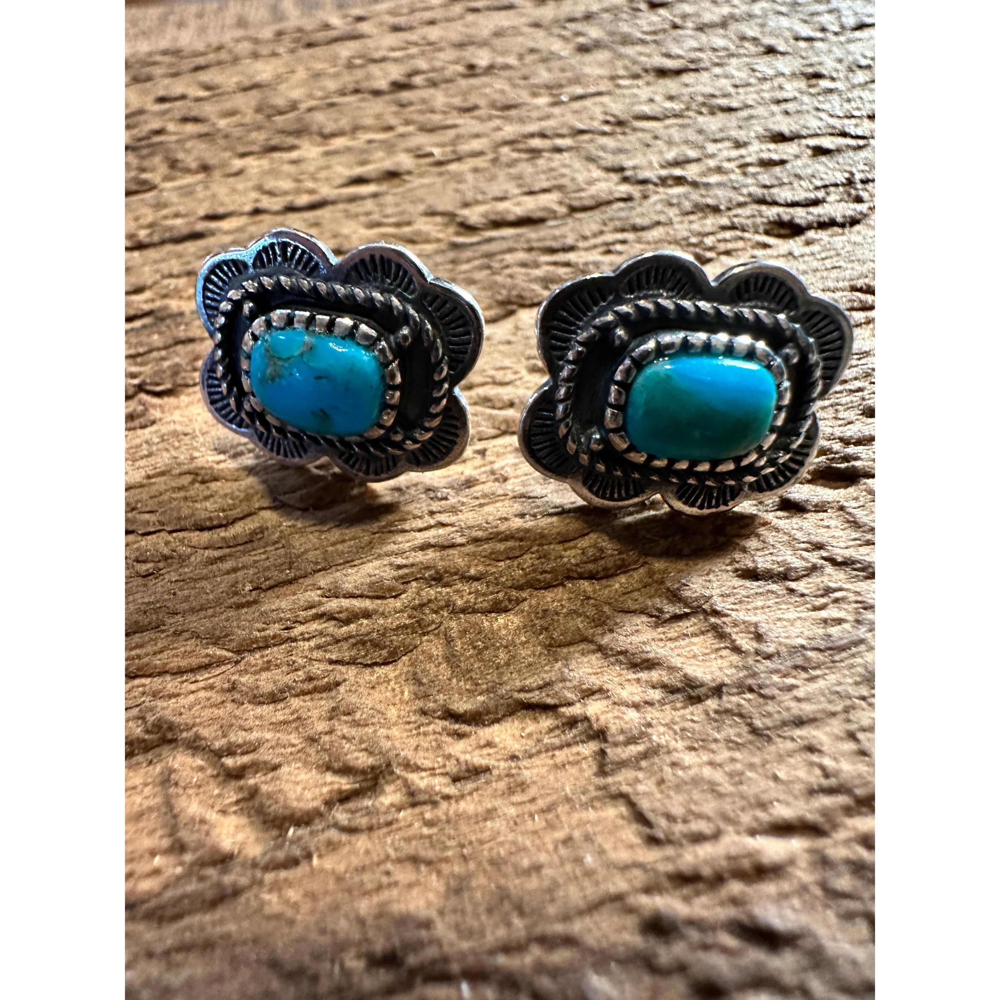 Other Arizona Turquoise Dreamcatcher Sterling Silver Stud Earrings Size ONE SIZE - 5 Thumbnail