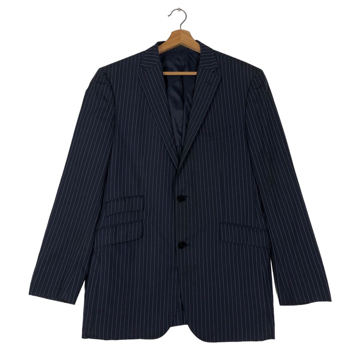🔥Vintage Burberry Black Label Double Breast Striped Jacket