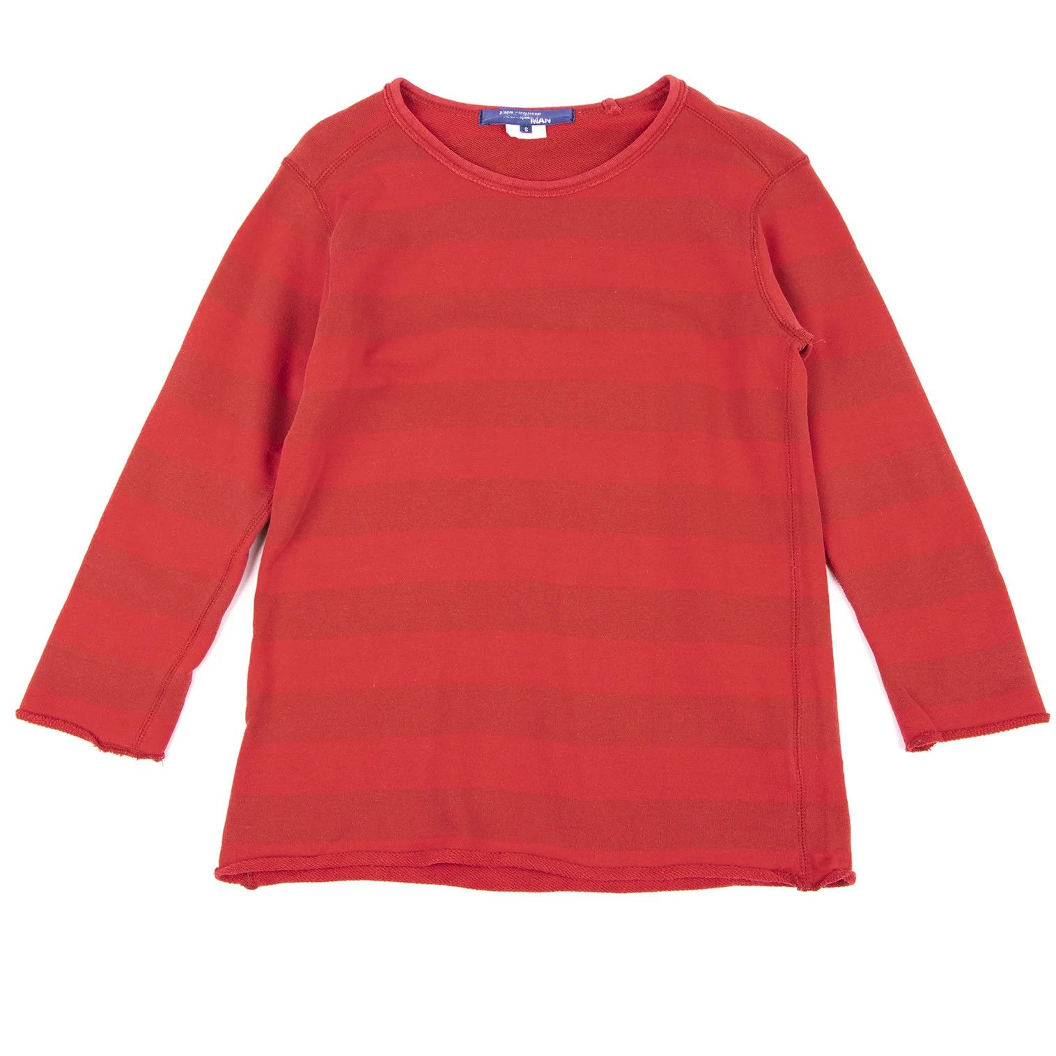 Junya Watanabe Shadow Stripe Sweatshirt in Red Size S Size US S / EU 44-46 / 1 - 1 Thumbnail
