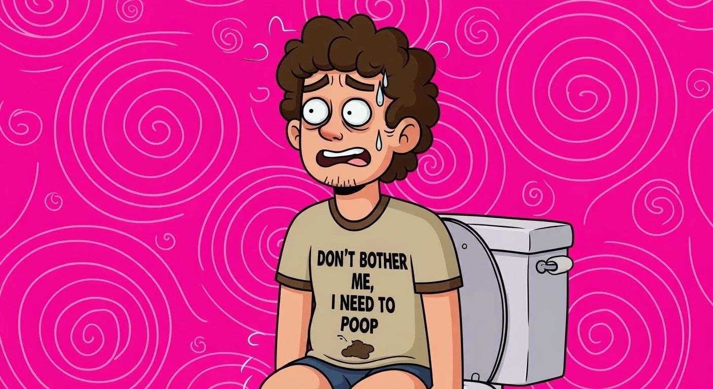 Other Don’t Bother Me I Need To Poop Funny Graphic Medium T-Shirt Size M / US 6-8 / IT 42-44 - 6 Thumbnail