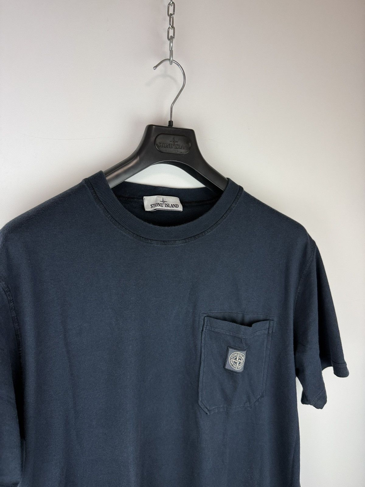 Stone Island Blue Stone Island pocket chest t-shirt Size US XXL / EU 58 / 5 - 3 Thumbnail