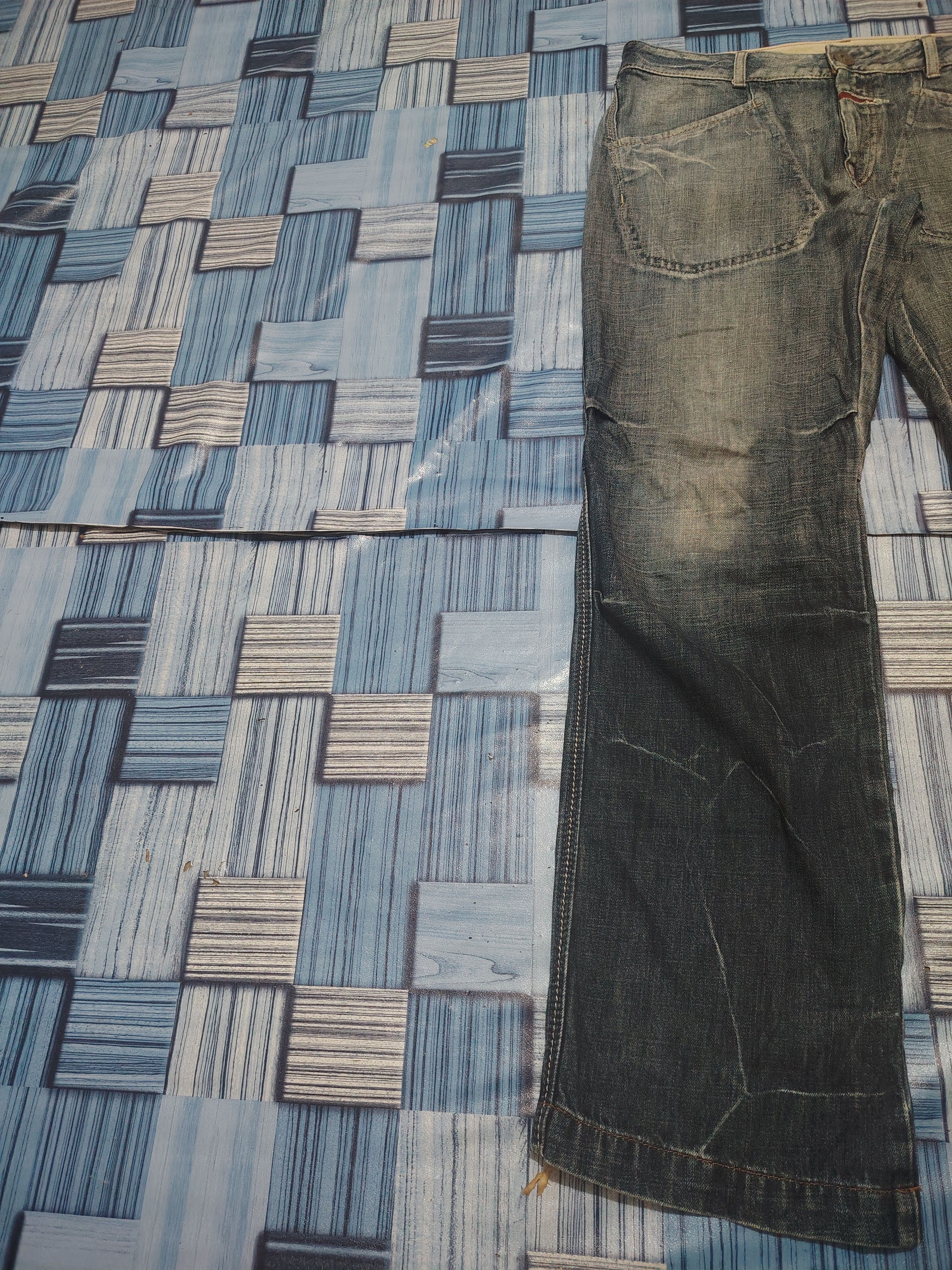 Marithe + Francois Girbaud Japanese Marithe Francois Girbaud Baggy Style Flare Jeans Size US 35 - 4 Thumbnail