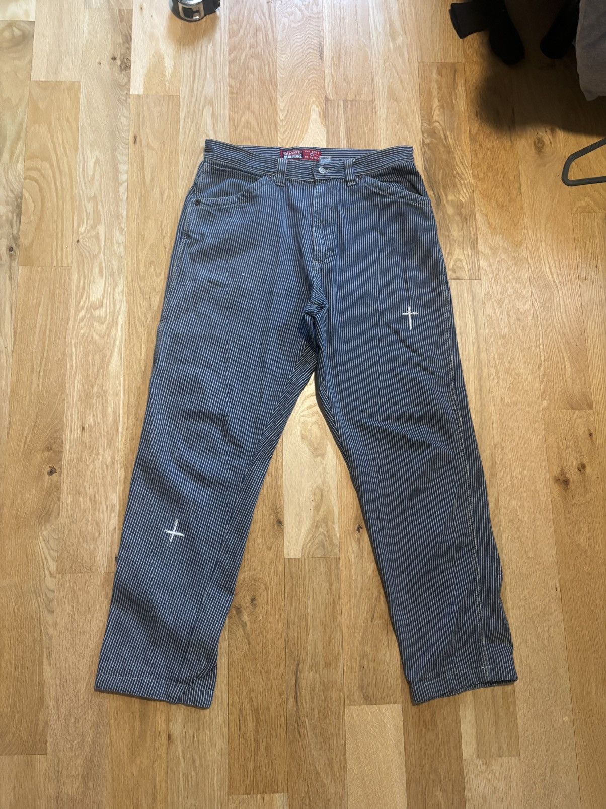 Old Navy Late nineties old navy hickory strike carpenter jeans Size US 34 / EU 50 - 1 Thumbnail