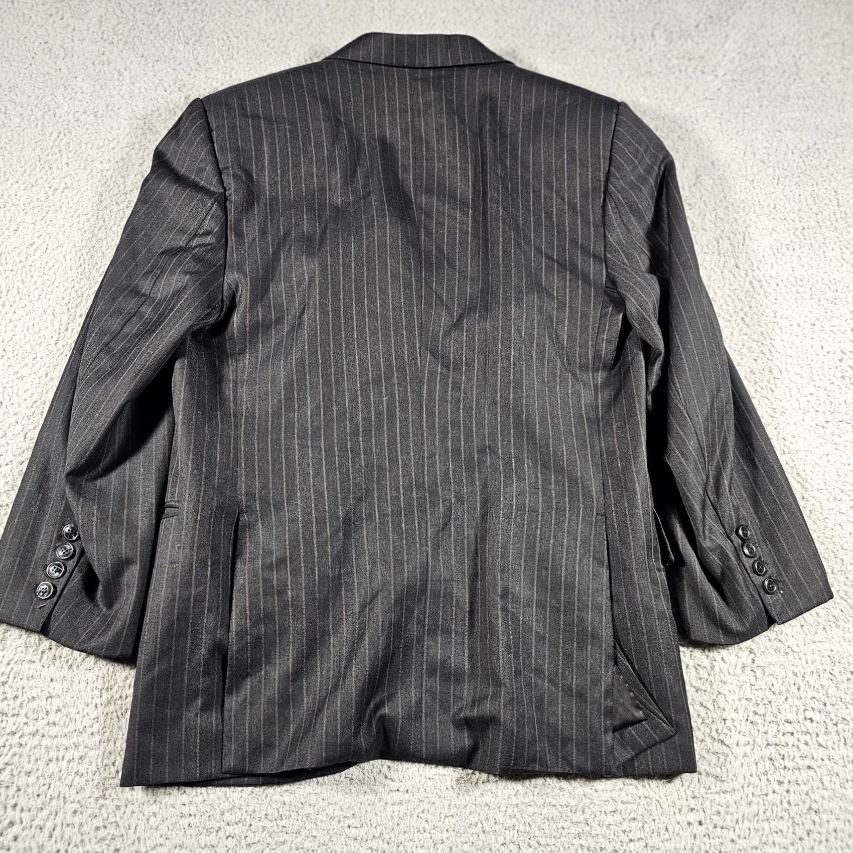 Vintage Giovan & Carlo Super 120s Mens Blazer Sport Coat Dark Gray Size 44R - 2 Thumbnail
